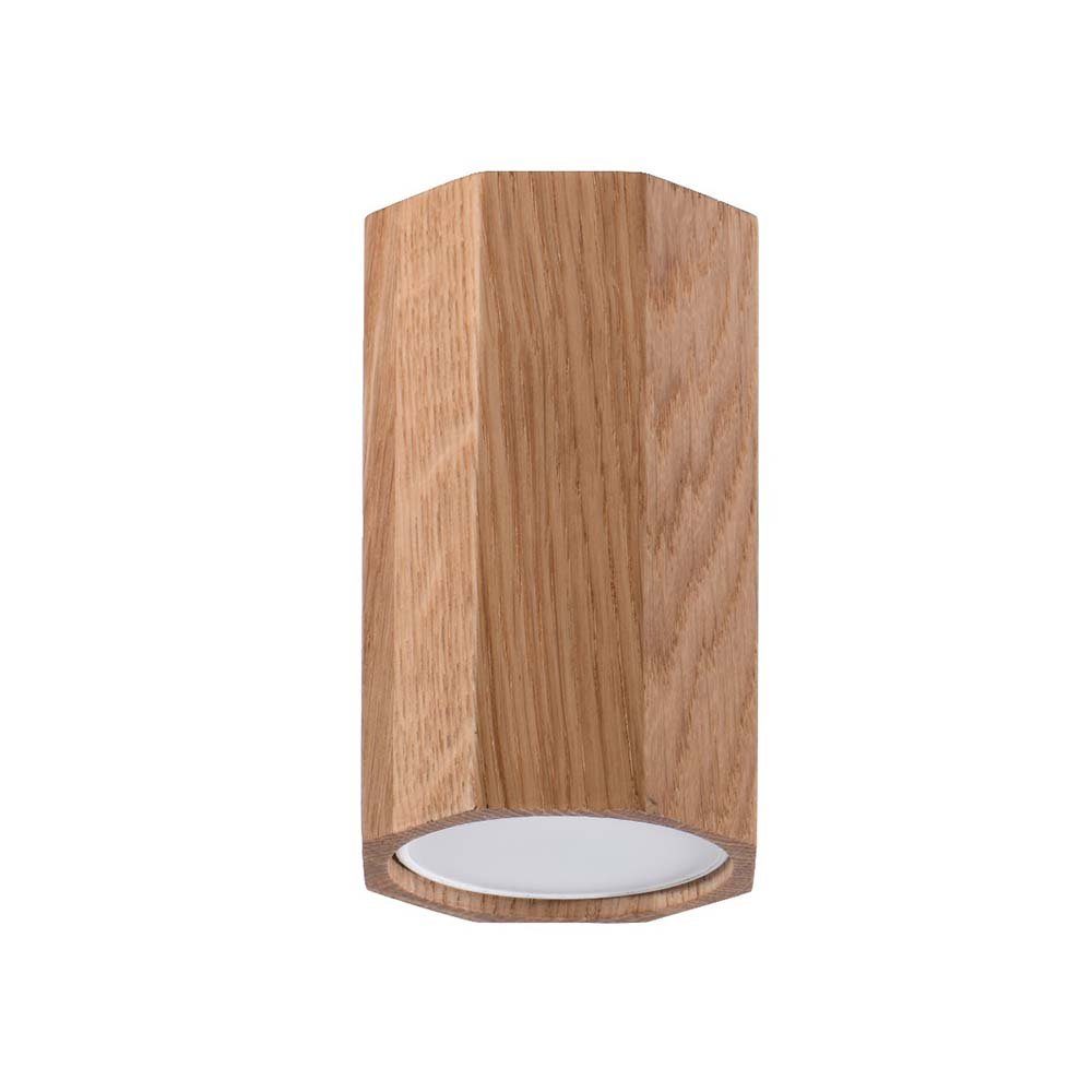 etc-shop Deckenstrahler, Leuchtmittel Eiche Deckenleuchte Holzlampe Deckenspot nicht H Wohnzimmerleuchte 1 10 cm inklusive