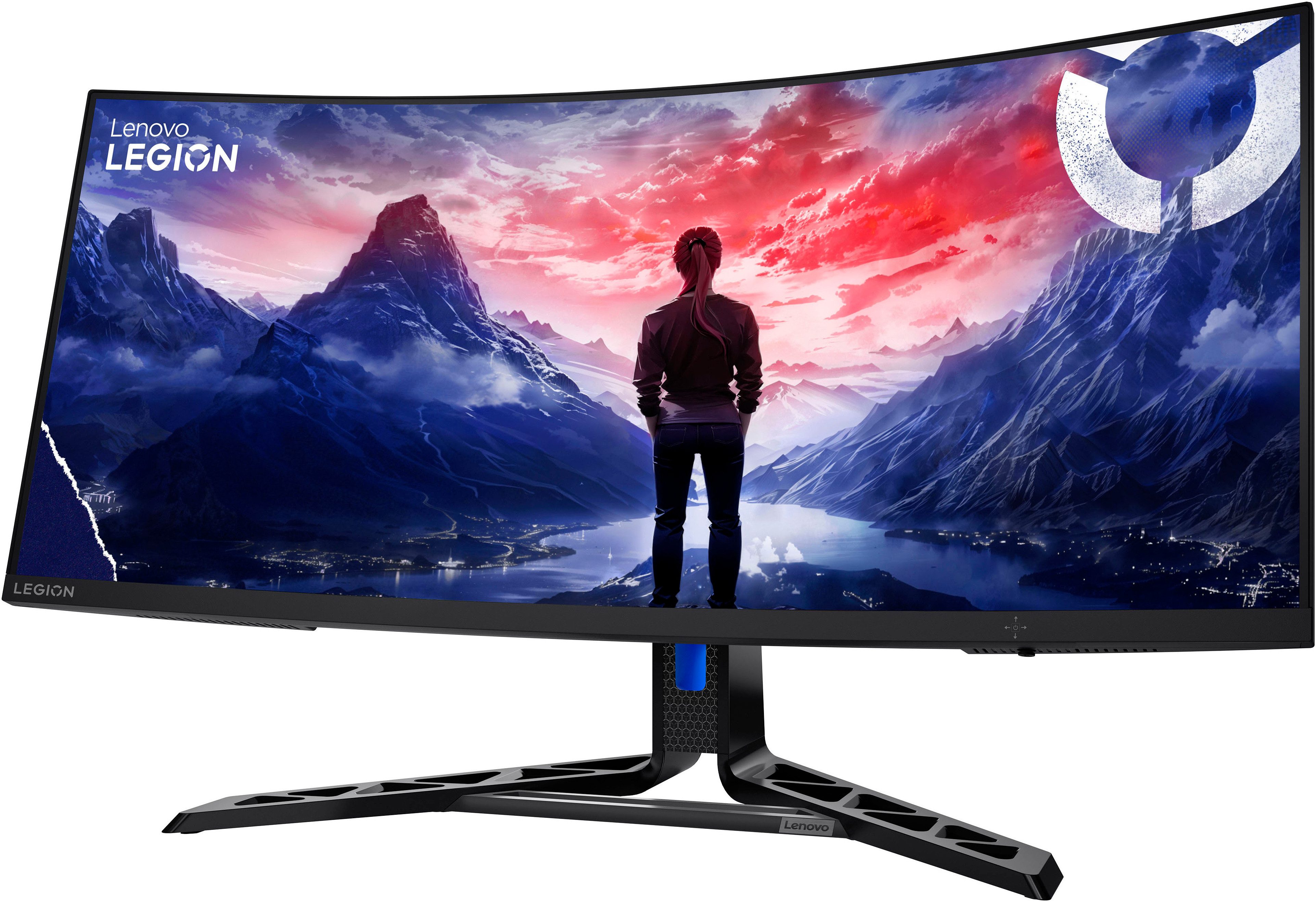 Lenovo Legion R34w-30 Curved-Gaming-Monitor (86 cm/34 ", 3440 x 1440 px, UWQHD, 0,5, 1, 2, 3, 4, 5 ms Reaktionszeit, 180 Hz, VA LED)