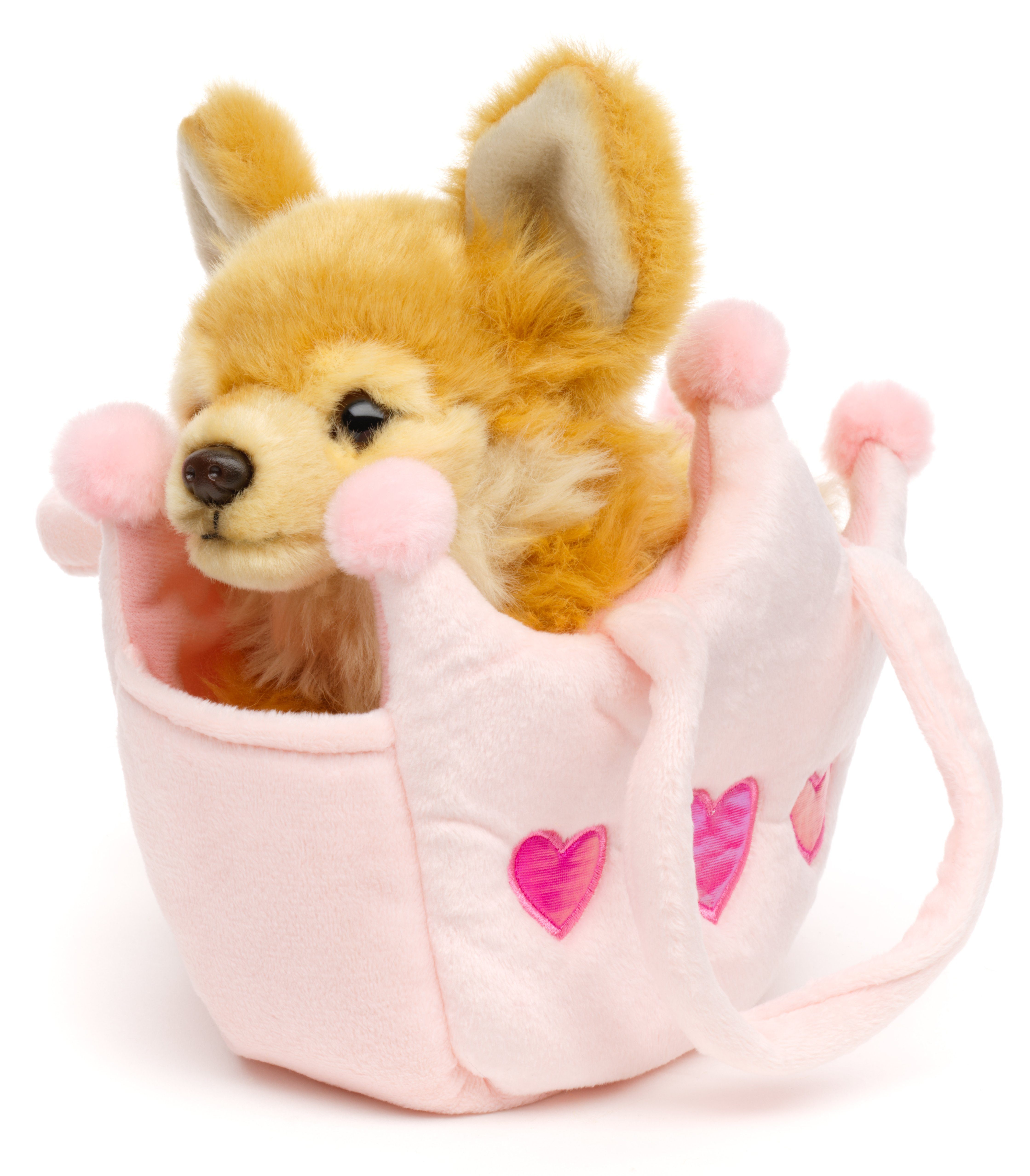 Uni-Toys Kuscheltier Chihuahua weiß oder braun, mit Prinzessinentasche - 18 günstig online kaufen