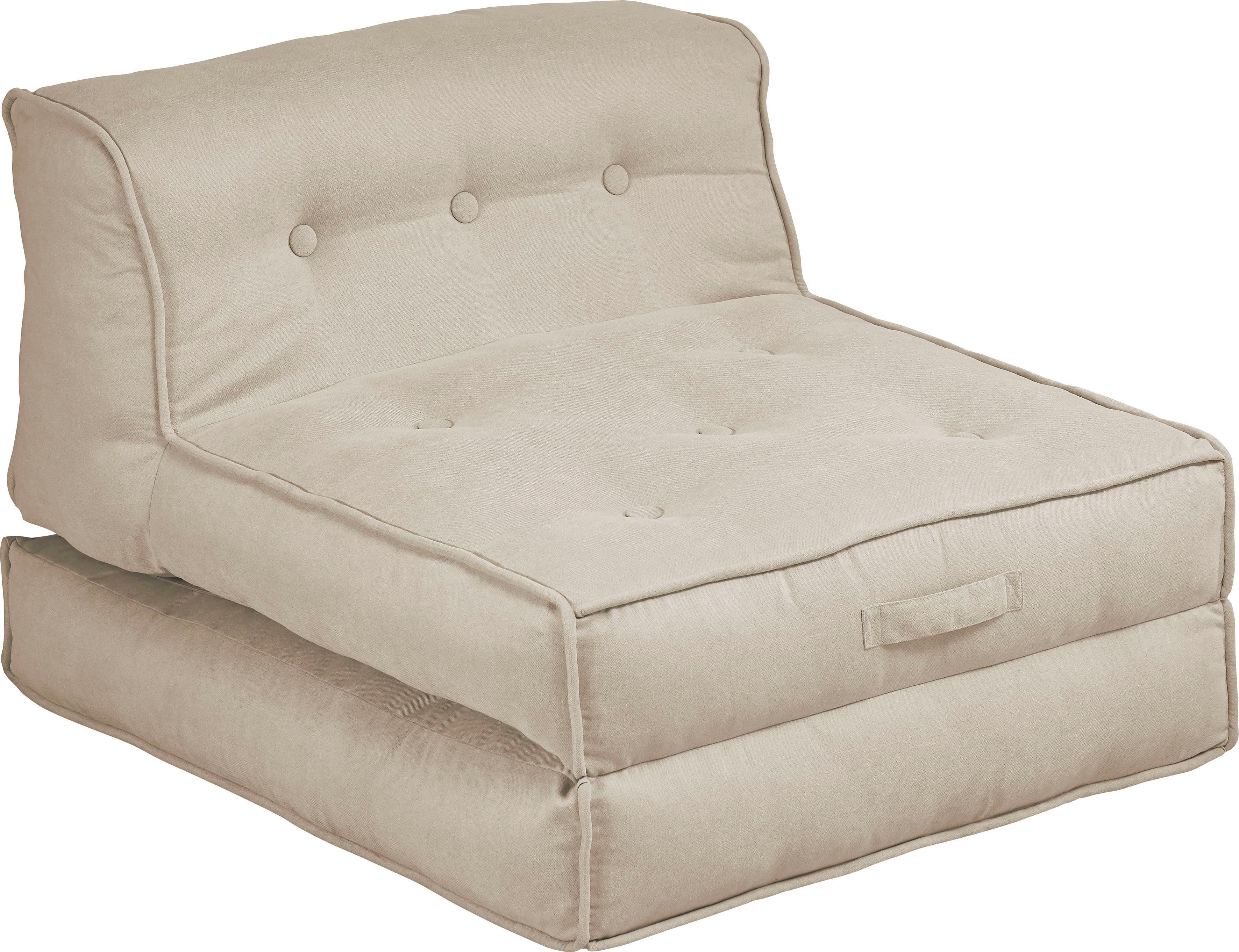 INOSIGN Sessel Pia, Loungesessel in 2 Größen, mit Schlaffunktion und
