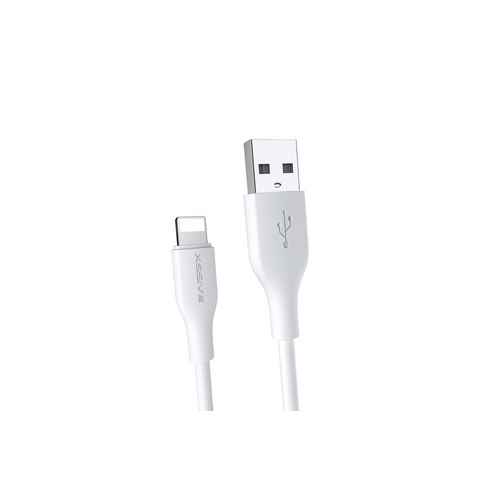 COFI 1453 2.4A USB zu iPhone Schnellladekabel weiß USB-Kabel, (100 cm)