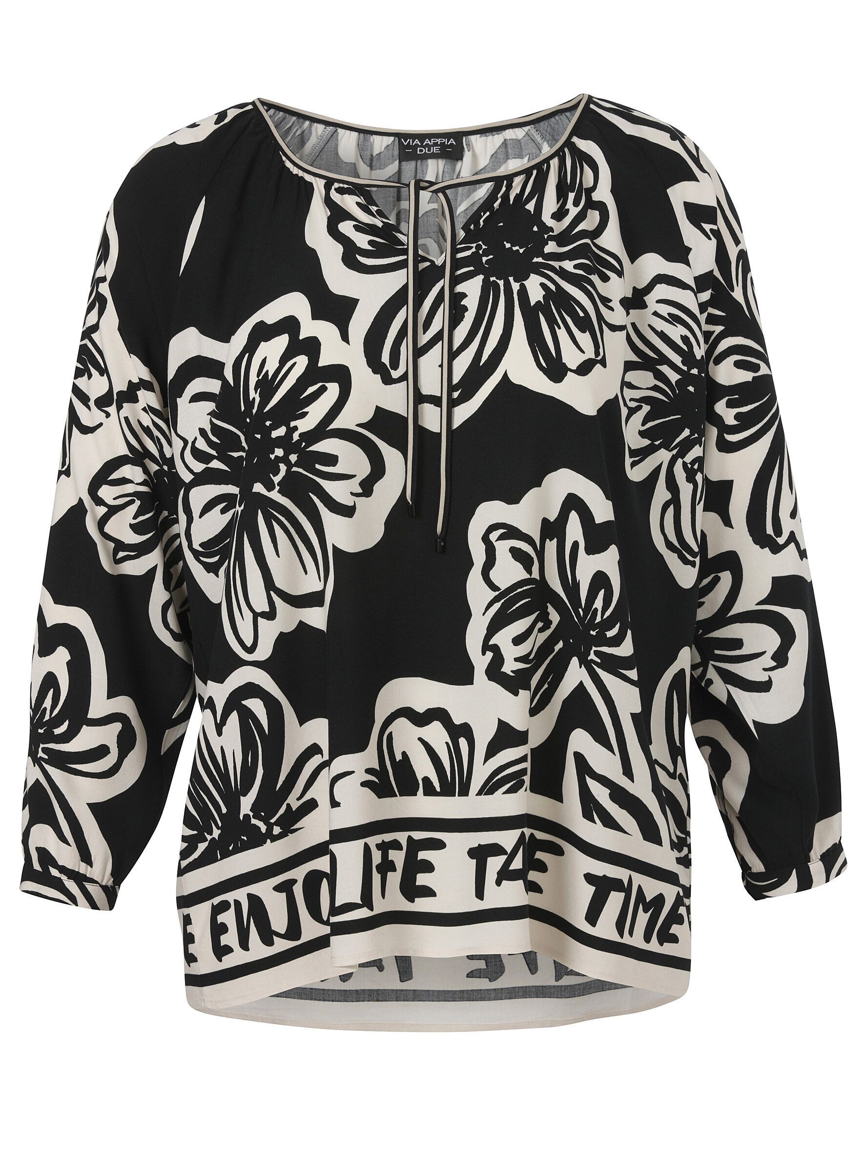 VIA APPIA DUE Langarmbluse in Große Größen