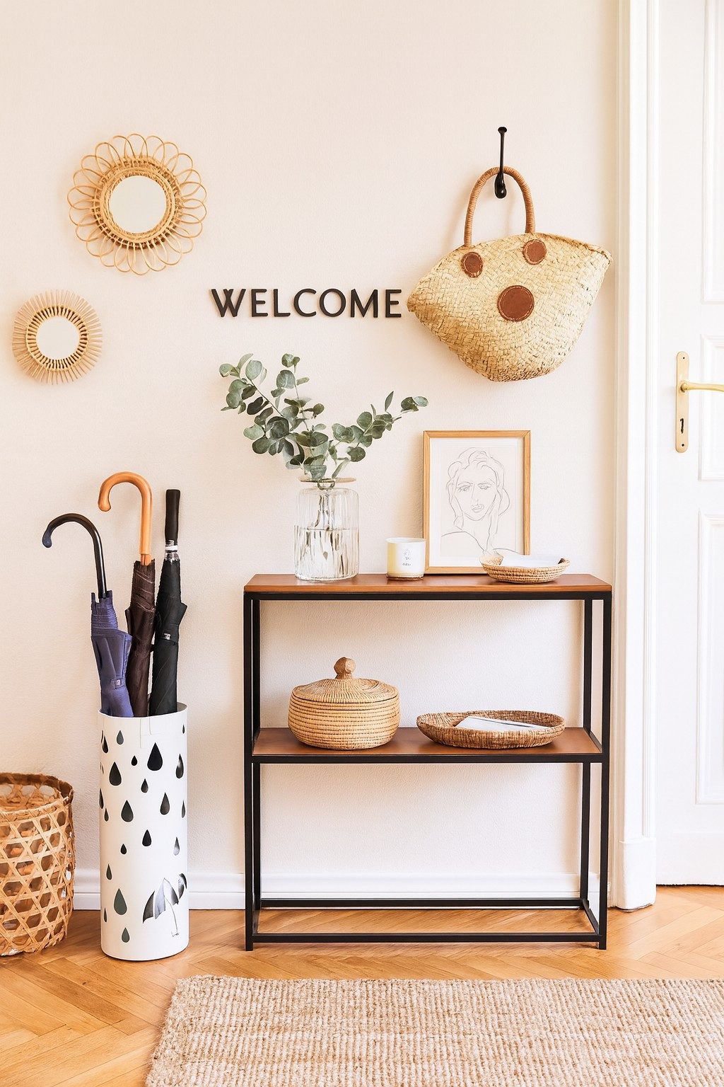 moebel-direkt-online Schirmständer Susi (mit vier Metallhaken), aus Metall, günstig online kaufen