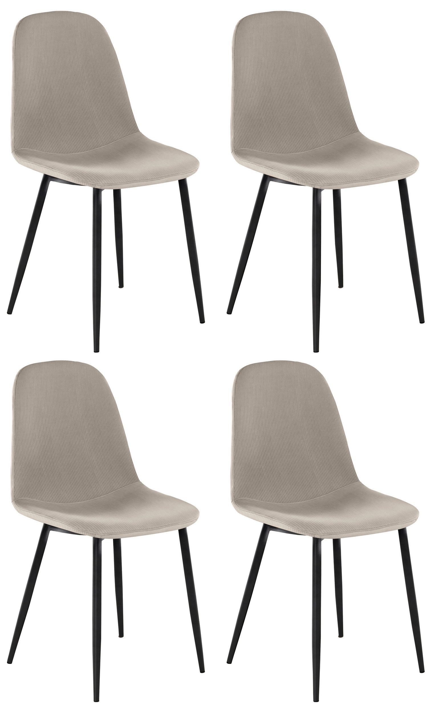 loft24 Esszimmerstuhl Mingu (Set, 4 St), günstig online kaufen