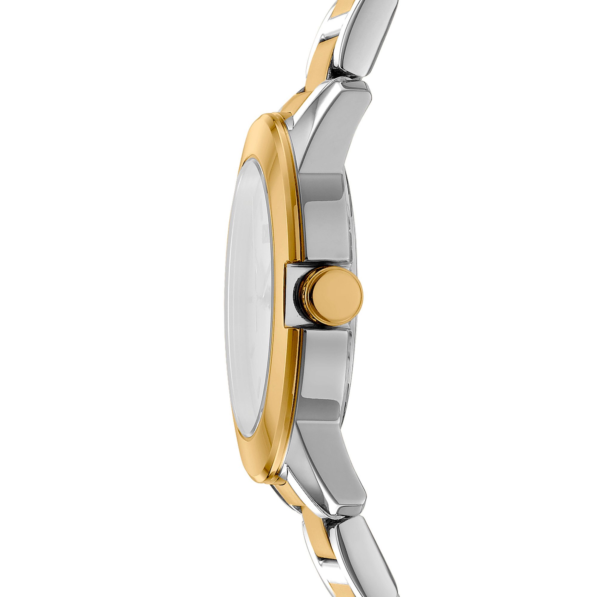 DKNY Quarzuhr Park Ave Midi DK1L020M0065, Armbanduhr, Damenuhr, Edelstahlarmband, analog