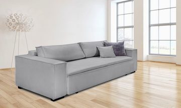 INOSIGN Schlafsofa Manhattan, mit Boxspringaufbau, Bettfunktion & Bettkasten, Dauerschlafsofa