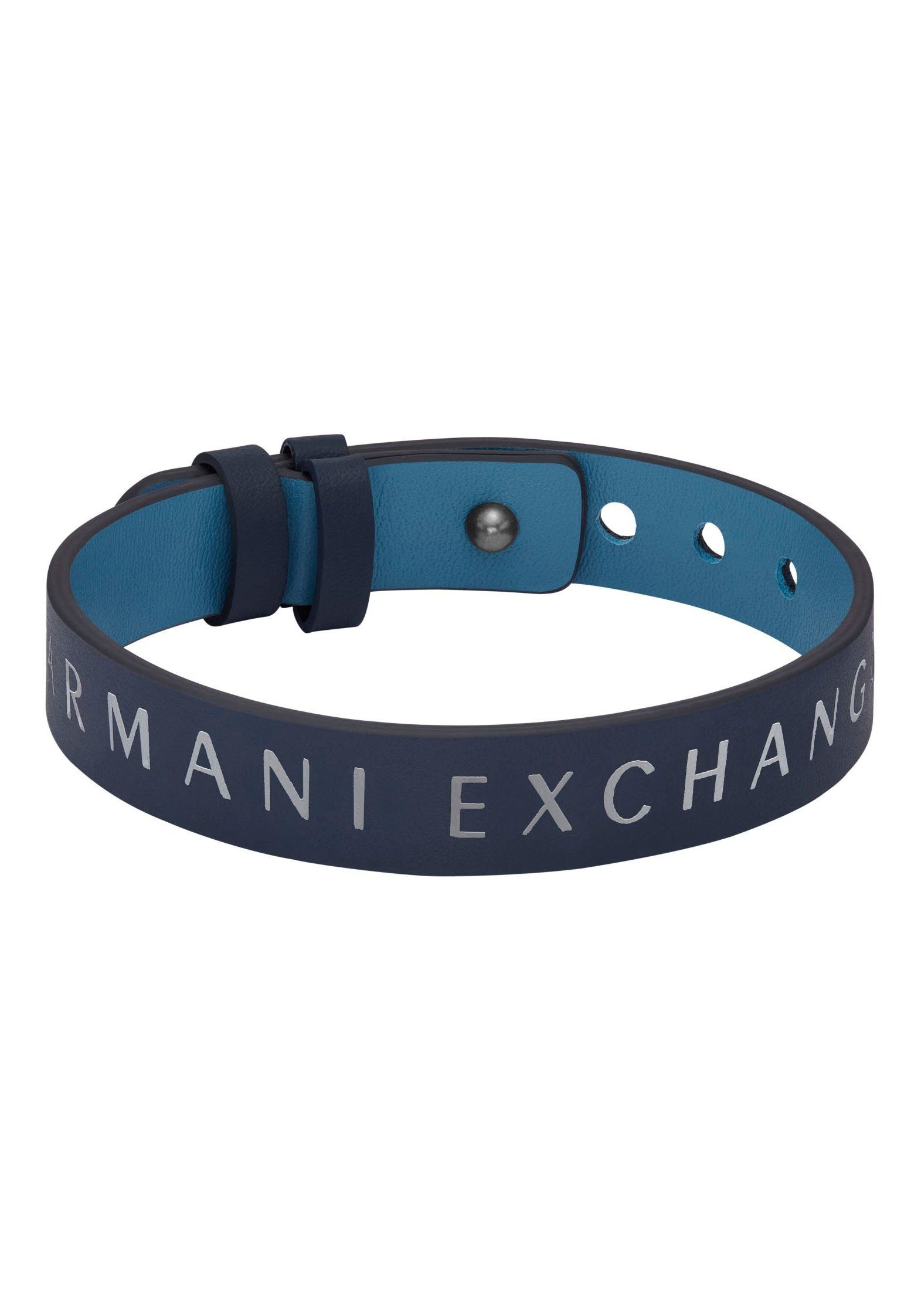 (Set, AXG0106040 AXG0108040, anthrazit-blau AXG0107040, zum ARMANI 2-tlg), Armband AXG0109040, EXCHANGE Wenden