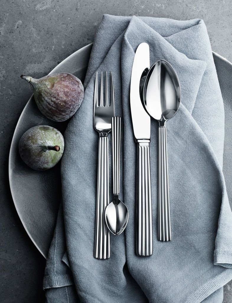 Georg Jensen Besteck-Set Georg Jensen - Bernadotte 4 tlg. Besteckset, 18/8 Edelstahl