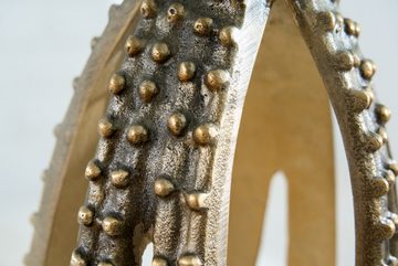 riess-ambiente Beistelltisch WILDLIFE OCTOPUS 70cm messing gold / transparent (Einzelartikel, 1-St), Wohnzimmer · Glas · Metall · rund · Skulptur · Maritim · Design