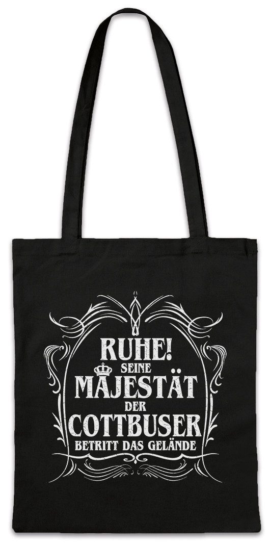 Beuteltasche Seine Majestät Der Cottbuser Stofftasche DDR Wappen Ostalgie Fun Stadt