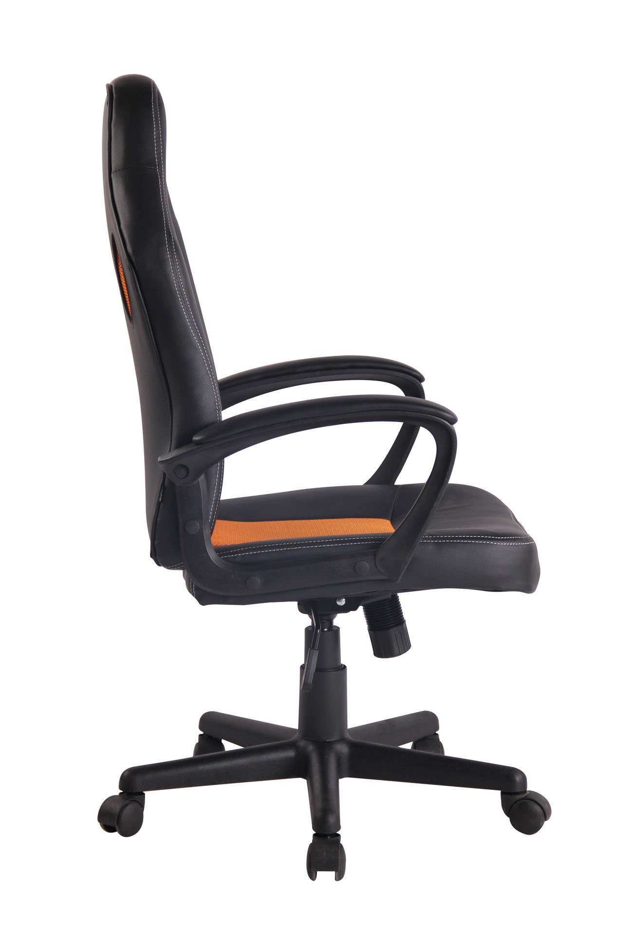 CLP Gaming Chair Elbing, höhenverstellbar schwarz/orange und drehbar