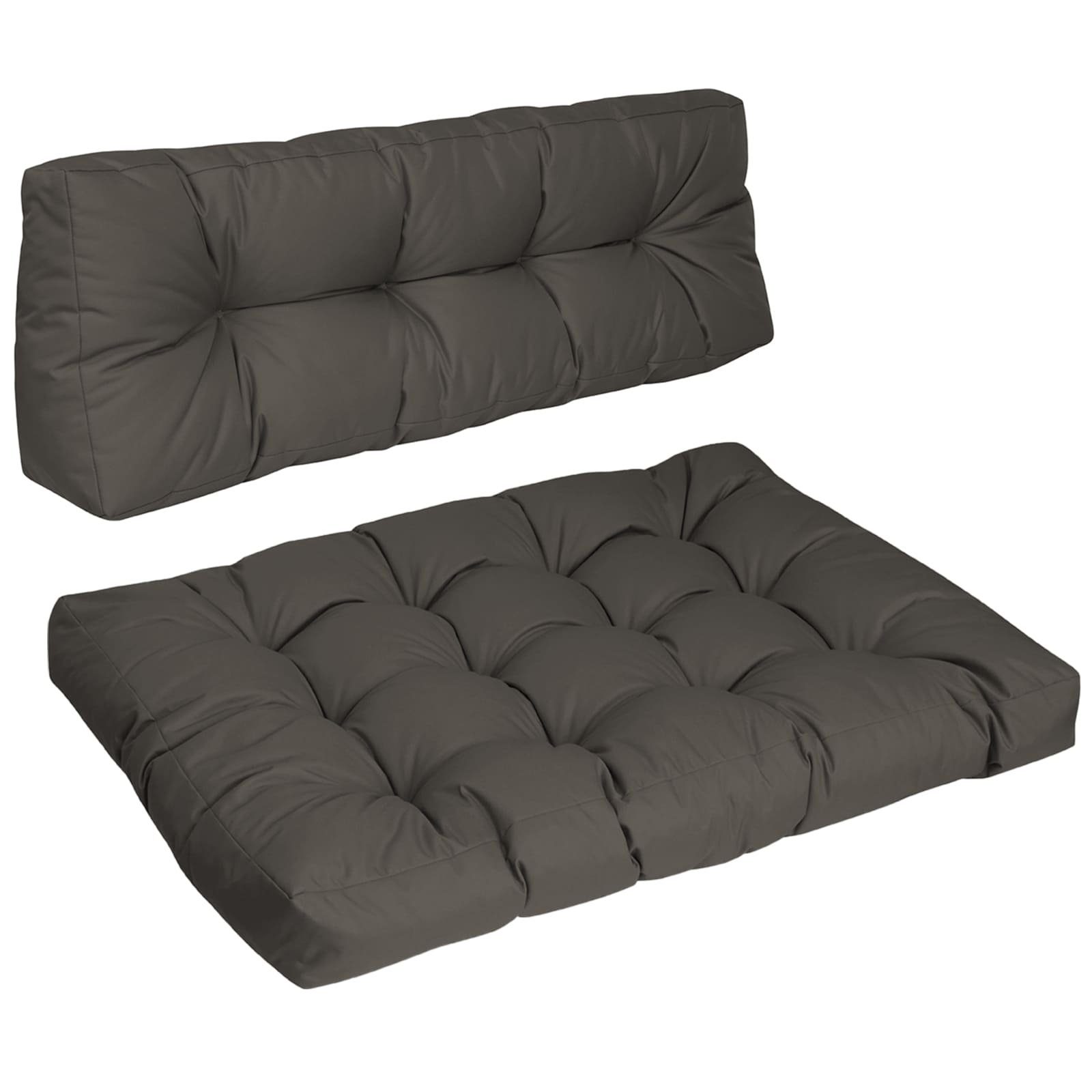 RelaxXL Palettenkissen Palettenauflagen-Set MAX, Rückenkissen; Sitzkissen; Wasserabweisend; 120x80cm