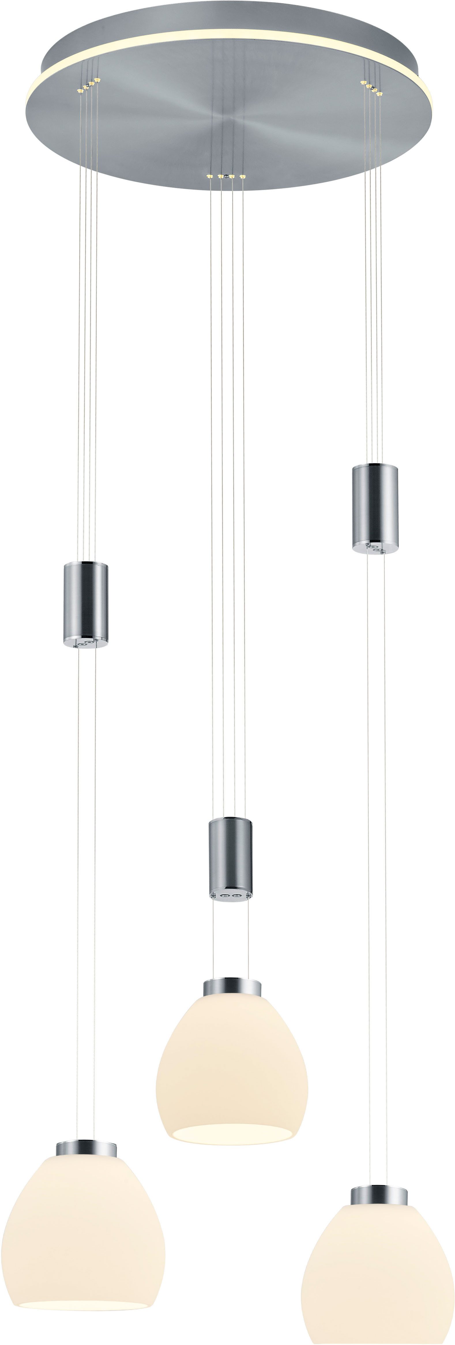 HELL höllisch gutes Licht LED Pendelleuchte SAM, LED fest integriert, Warmweiß, B-Link Fernbedienung, Höhenverstellbar