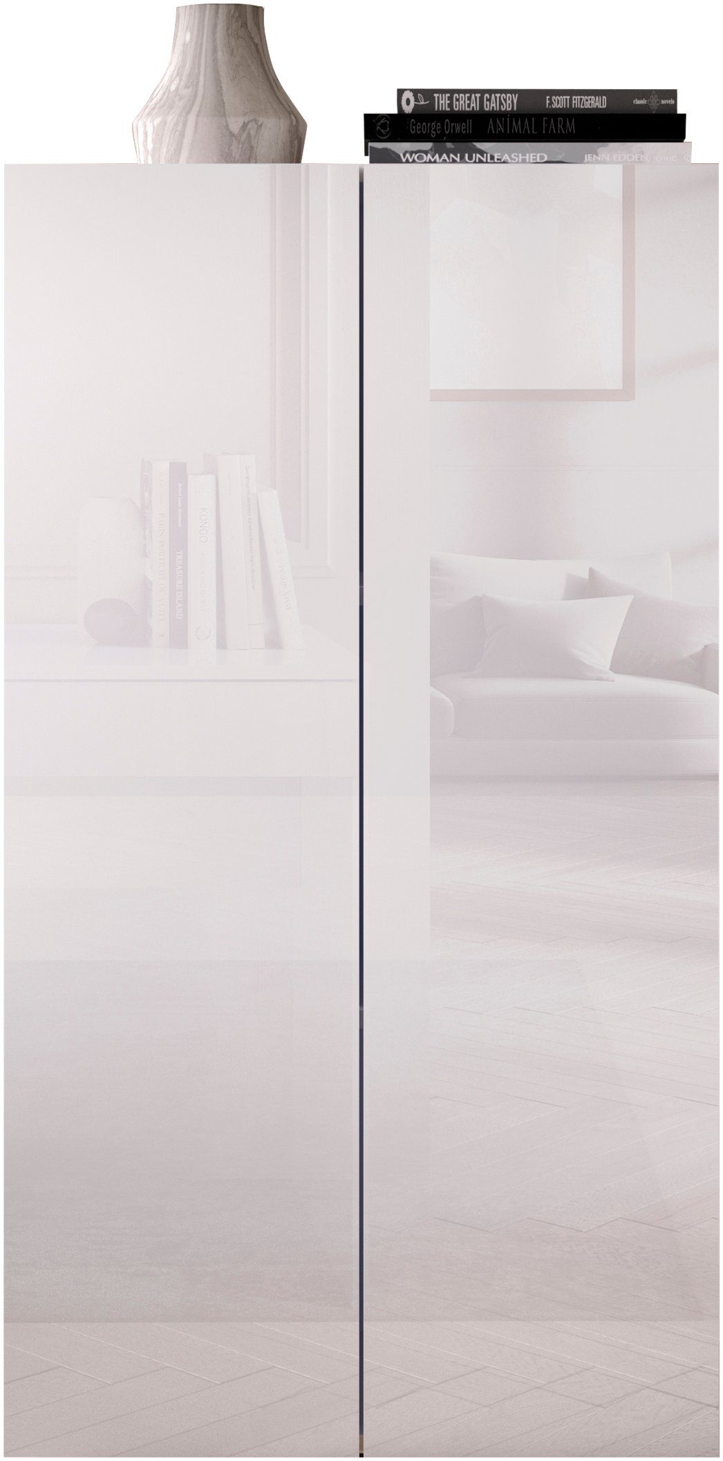 INOSIGN Aktenschrank Basic, Mehrzweckschrank mit 2 Türen (innen 2 Einlegeböden), Büroschrank in verschiedenen Farben, B 63 x H 114 cm