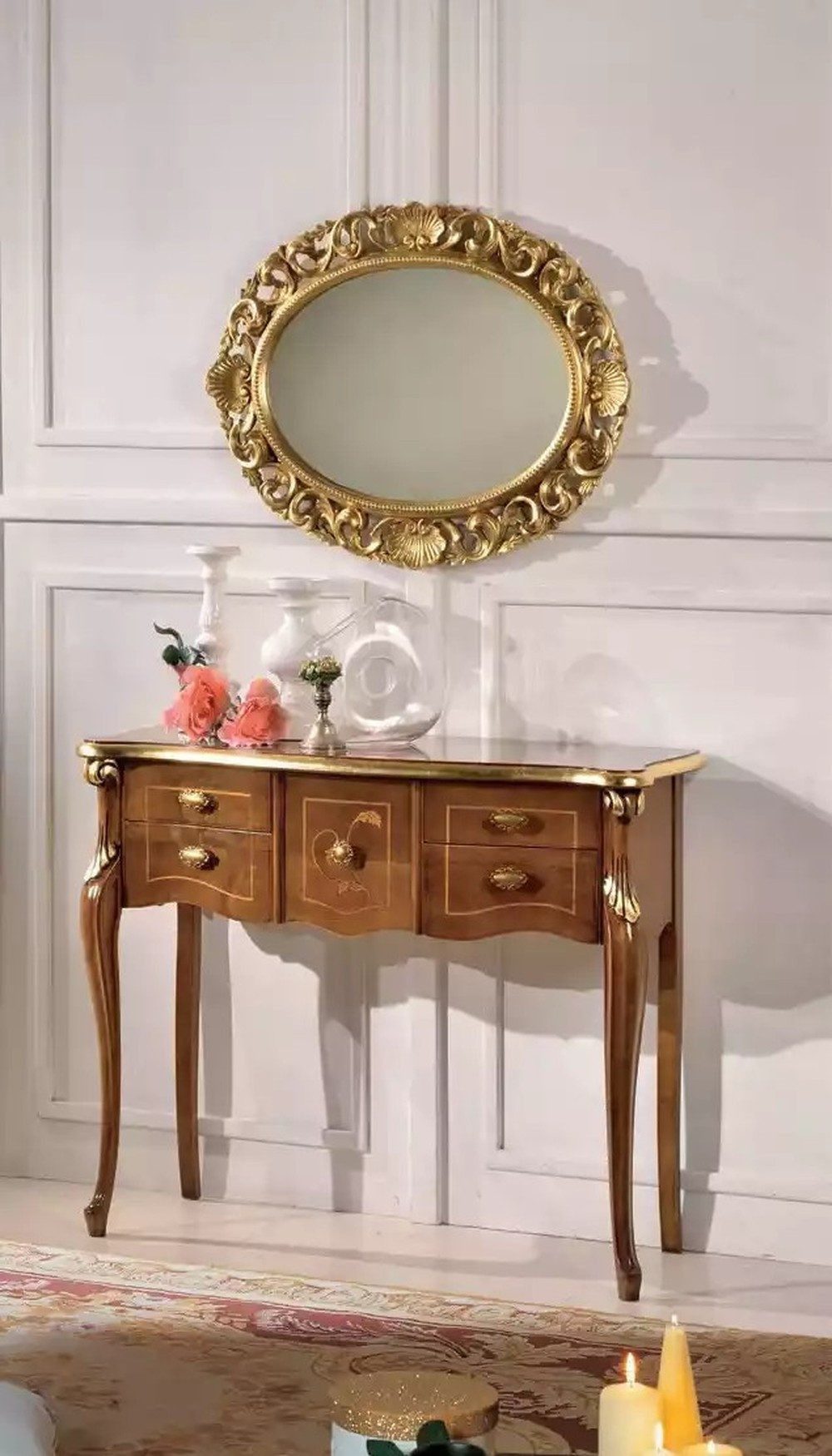 JVmoebel Konsolentisch Eleganter Holz-Konsolentisch im klassischen Art Deco-Stil Sofort (Packung, 1-St., Nur Konsolentisch), Made in Europa