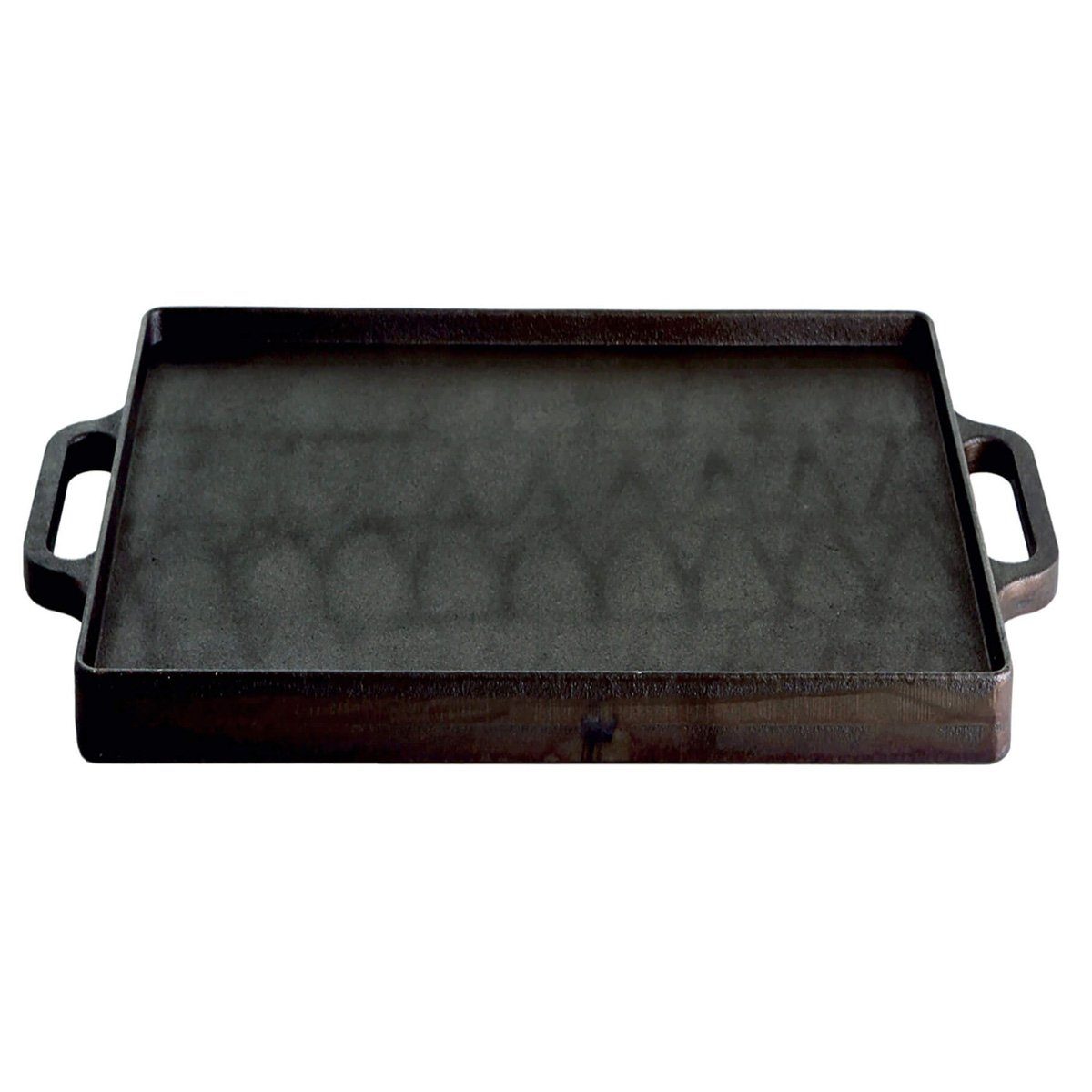PAELLA WORLD Grillplatte Plancha Grillplatte 32x32cm Gussplatte Wendeplatte geriffelt glatt (1-St)