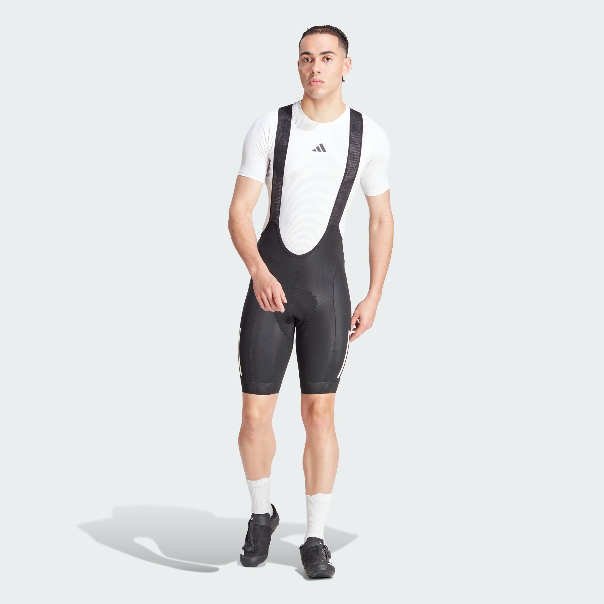 adidas Performance Yogatights ESSENTIALS 3-STRIPES PADDED CYCLING BIB SHORTS