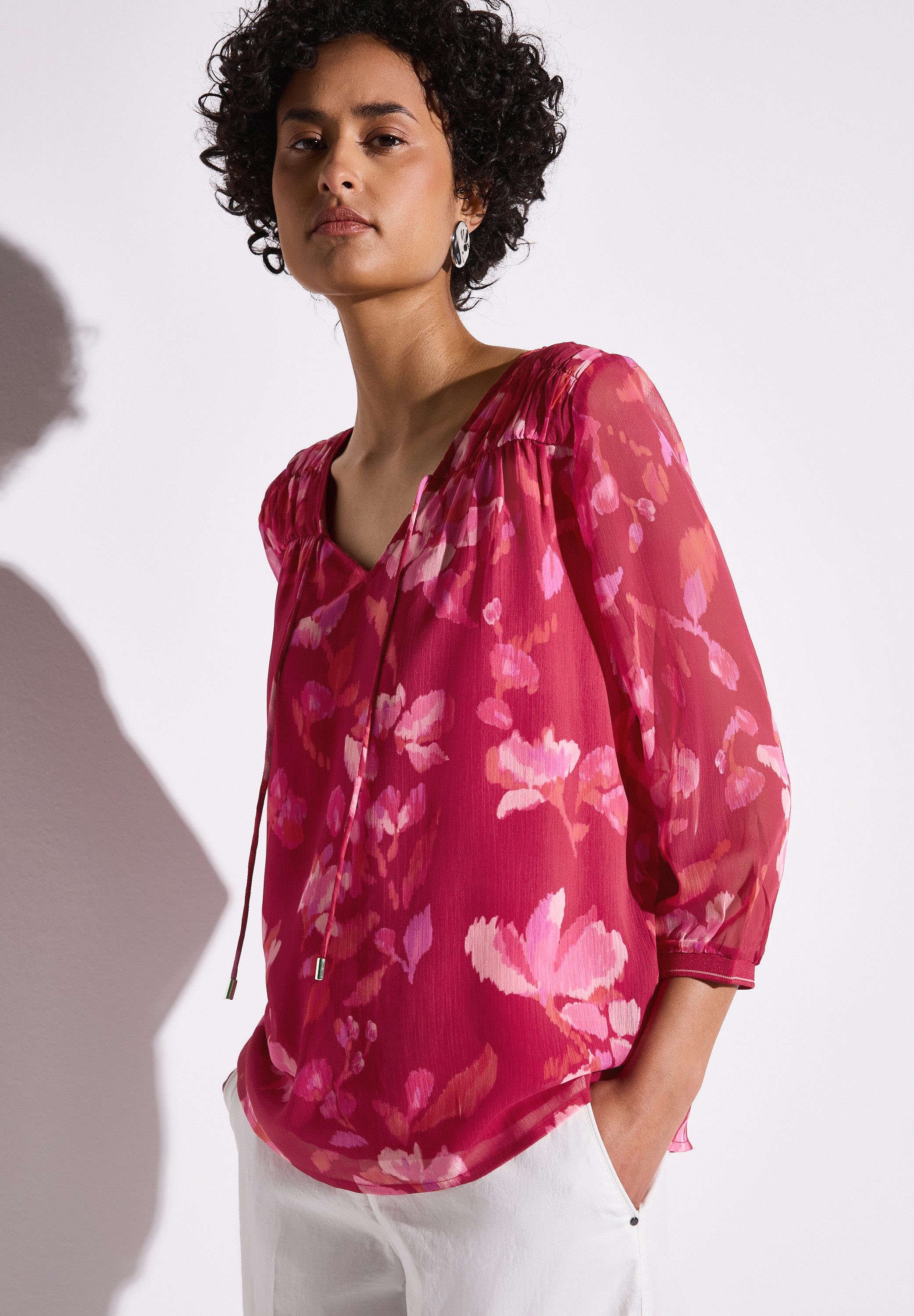 STREET ONE Chiffonbluse mit All-Over Print günstig online kaufen