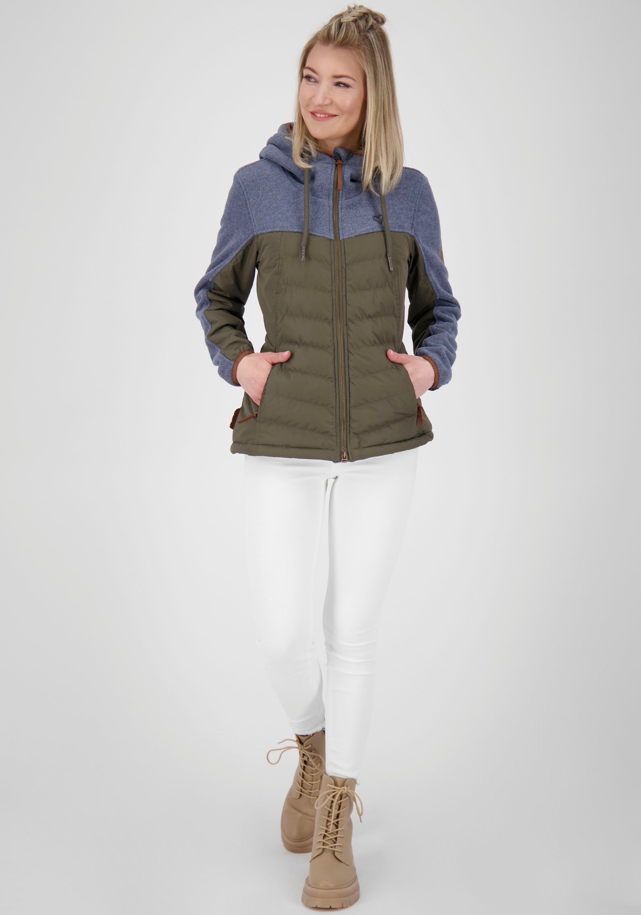 Kapuze & Outdoorjacke Materialmix Kickin Übergangsjacke mit ColbieAK Alife blue im sportive A angesagtem