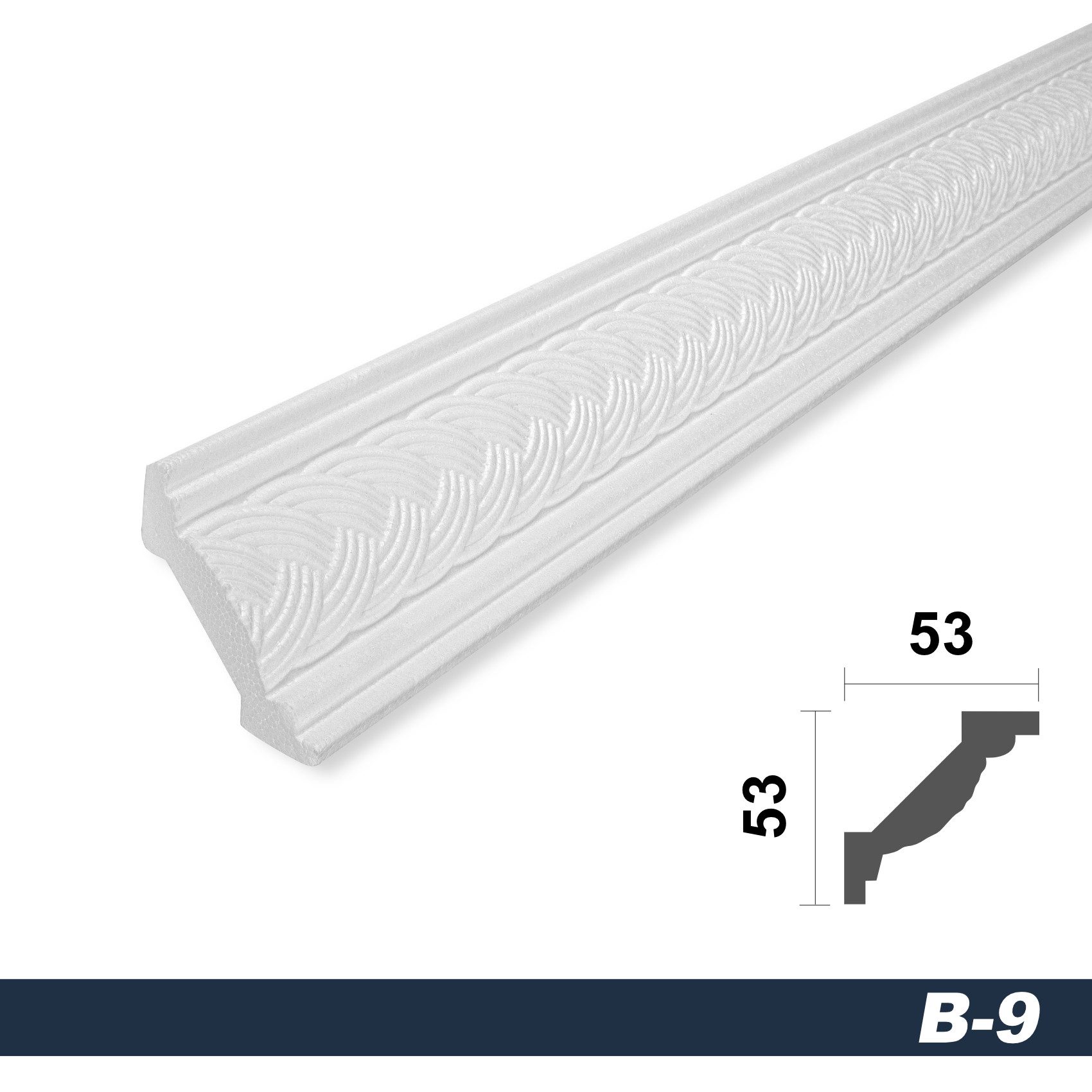 marbet design Stuckleiste B-09, 2 Meter, günstig online kaufen