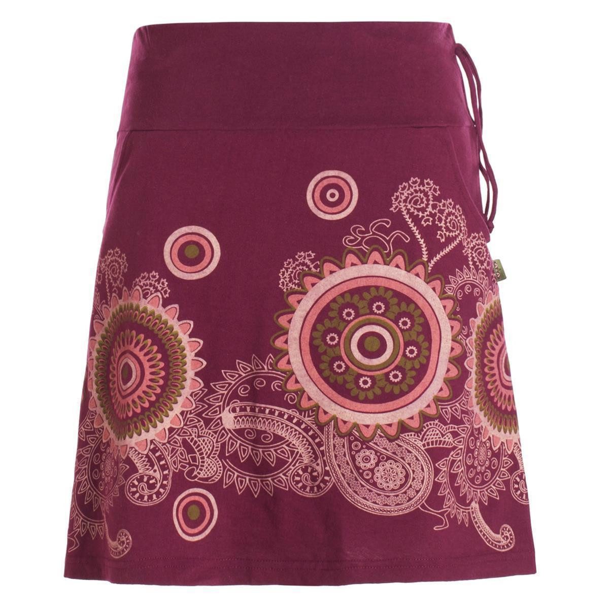 Vishes Minirock Kurzer Baumwoll-Rock Taschen-Rock Mini-Rock günstig online kaufen