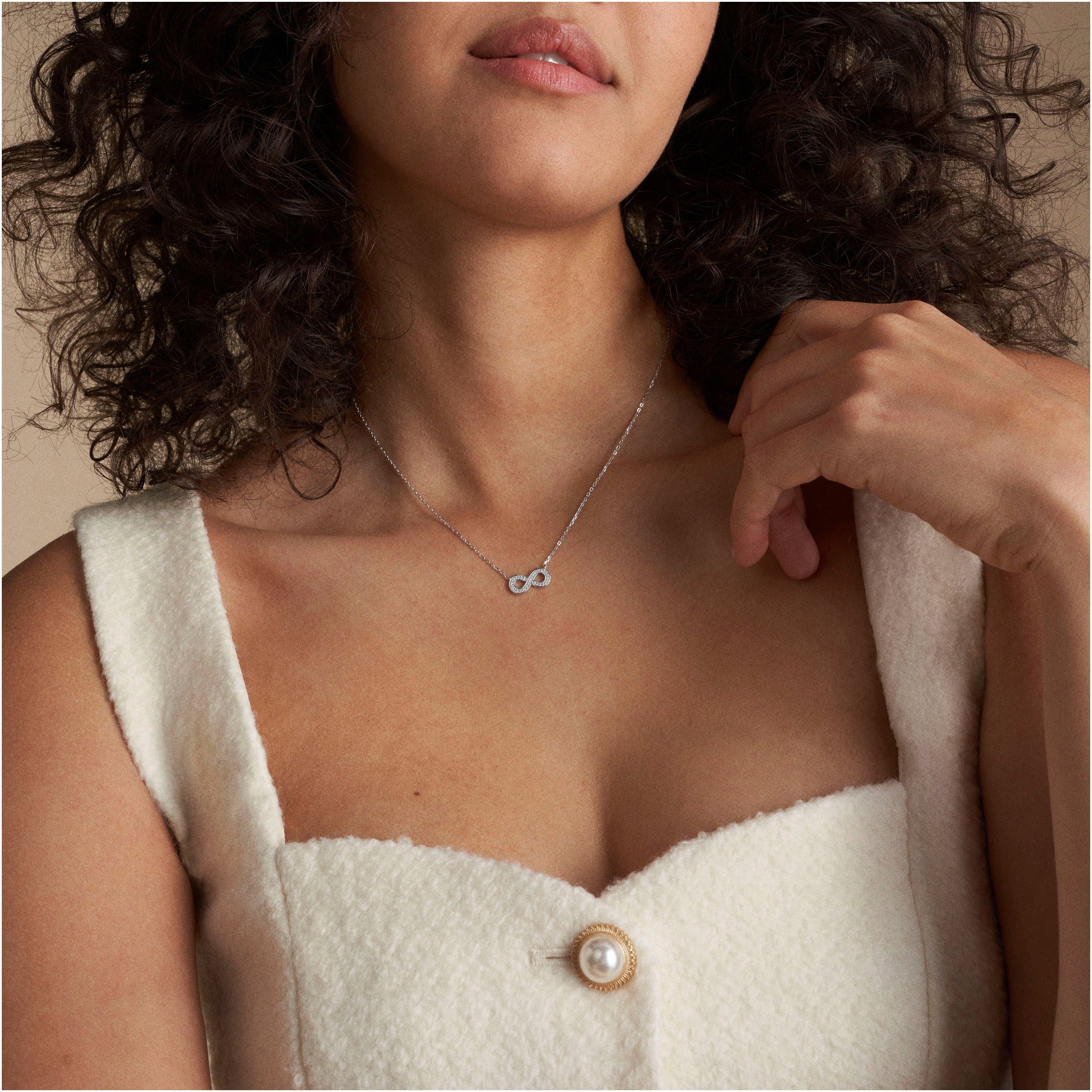 Fossil Kette mit Anhänger Schmuck Geschenk Silber 925 Halsschmuck