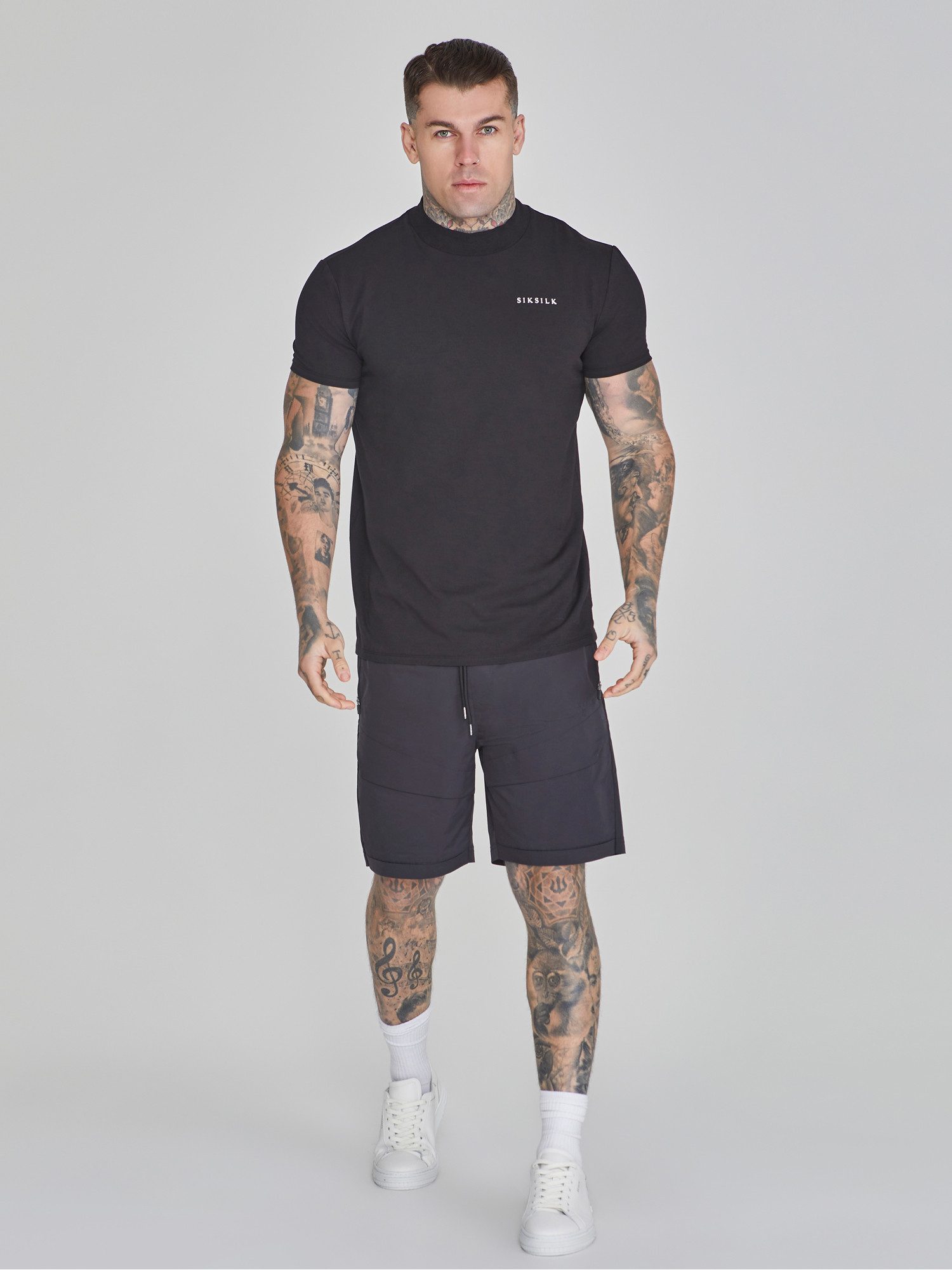 Siksilk T-Shirt SikSilk Herren Schwarzes Muscle günstig online kaufen