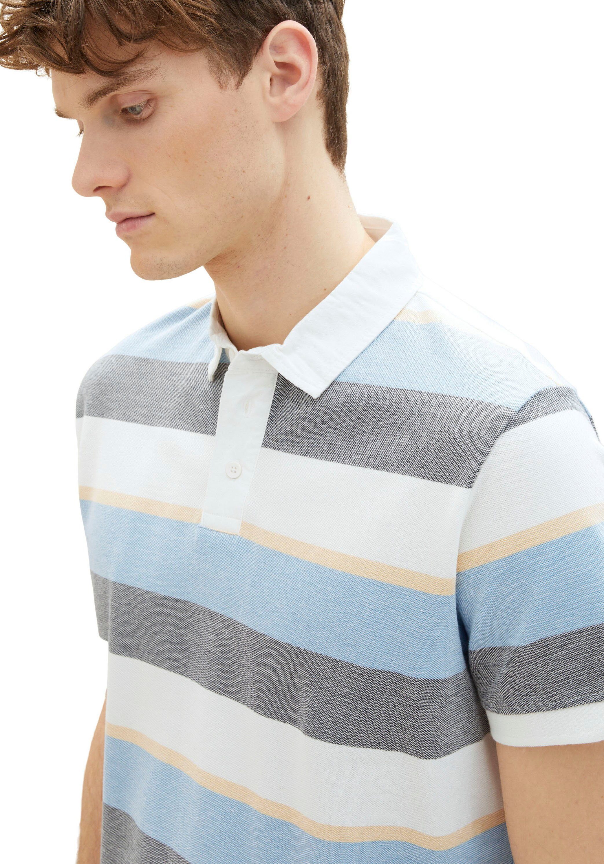 T-Shirt TOM stripe multicolor big blue TAILOR