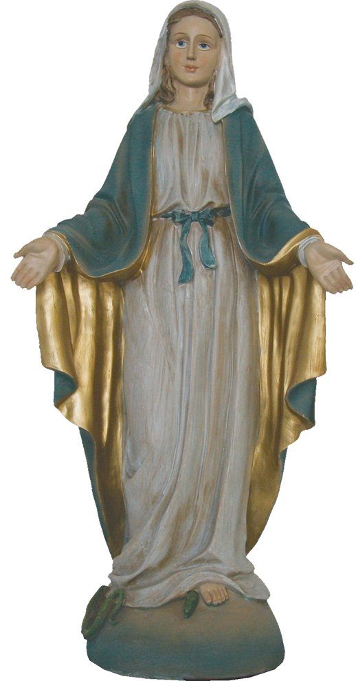 dekoprojekt Dekofigur Heiligenfigur Madonna Immaculata W/BL 12,4 cm