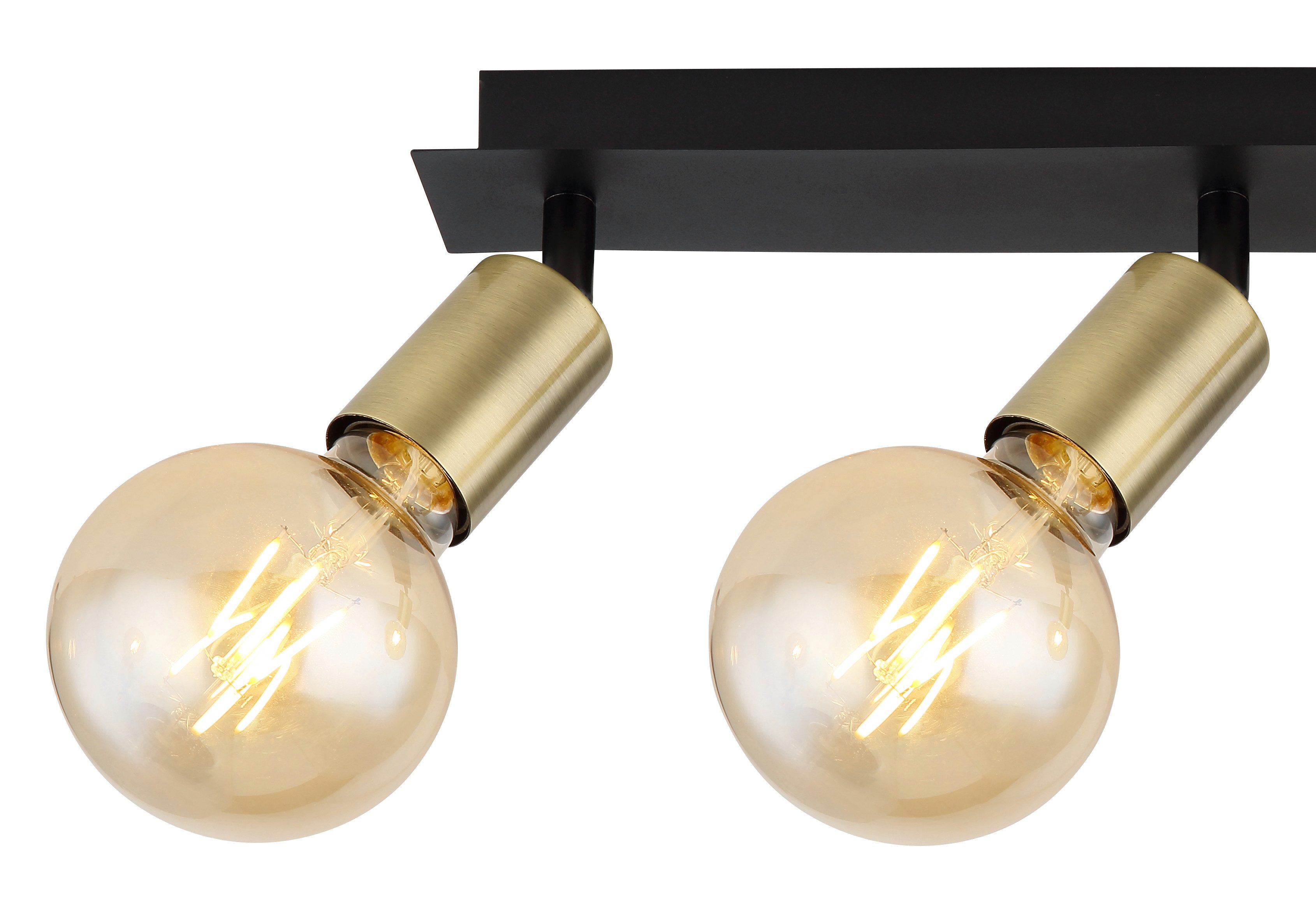 GLOBO LIGHTING Deckenstrahler LILIANA, ohne Leuchtmittel, Deckenstrahler/altmessing/Flur/Wohnzimmer