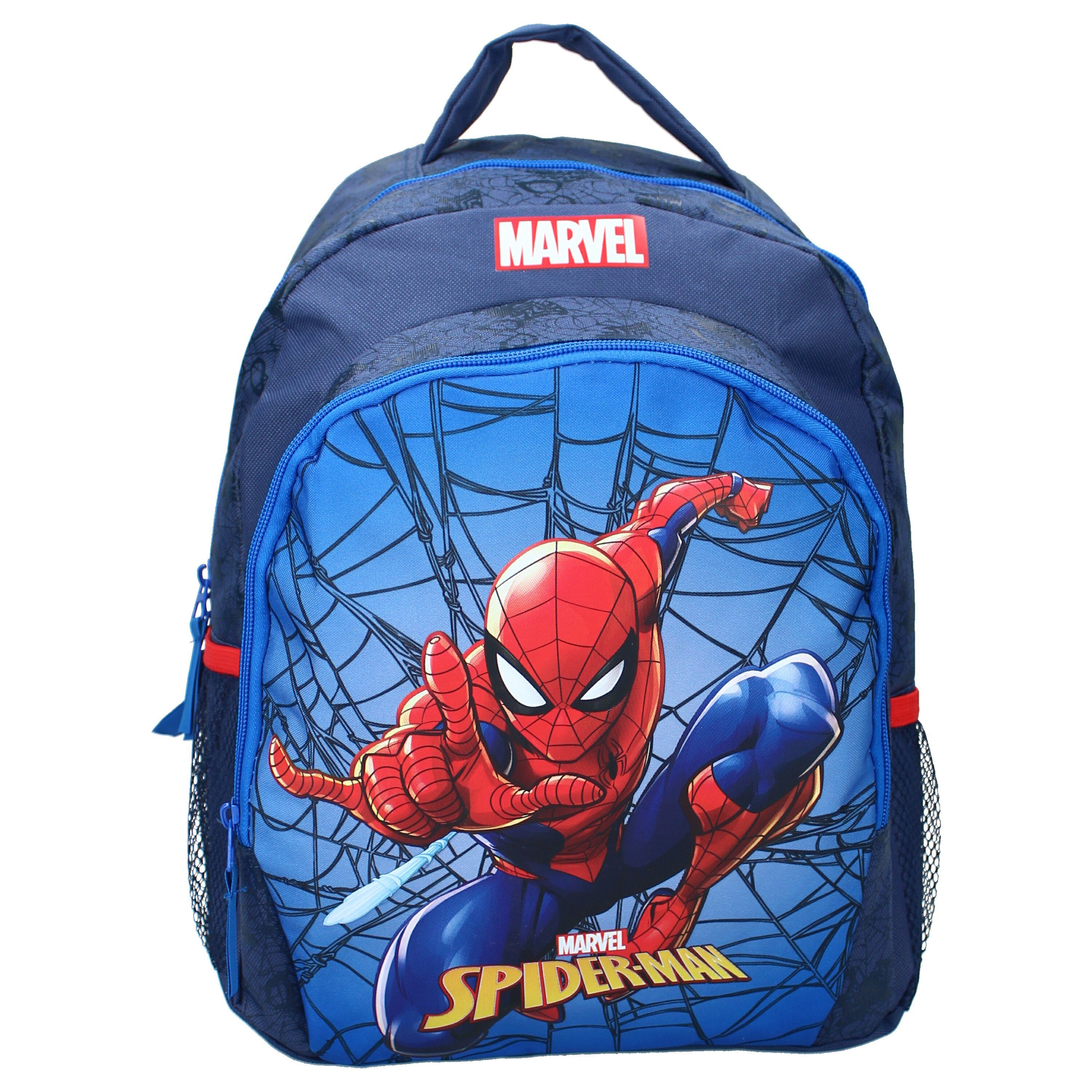 H Kinderrucksack 18 MARVEL T Federmäppchen, mit 27 B Spiderman Rucksack cm Marvel x 35 x Kinder