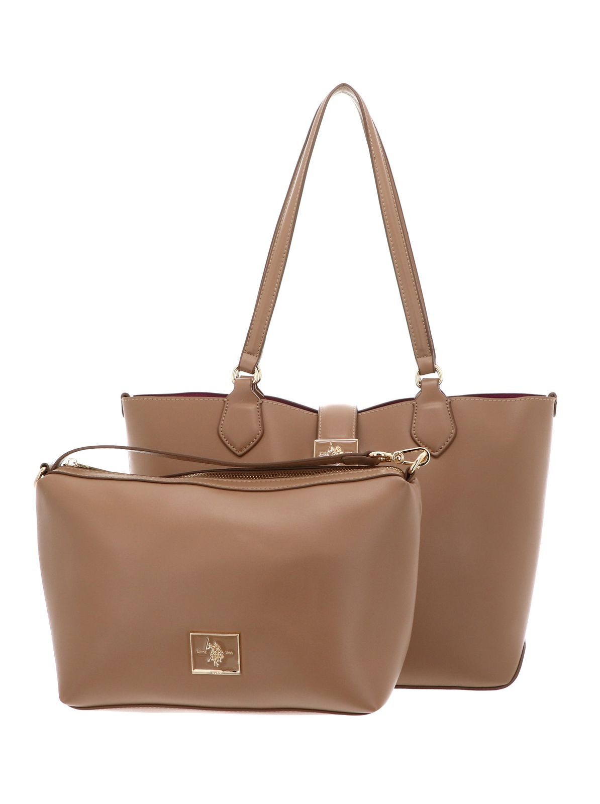 U.S. Polo Assn. Schultertasche Shopping Bag (Set, 2-tlg)