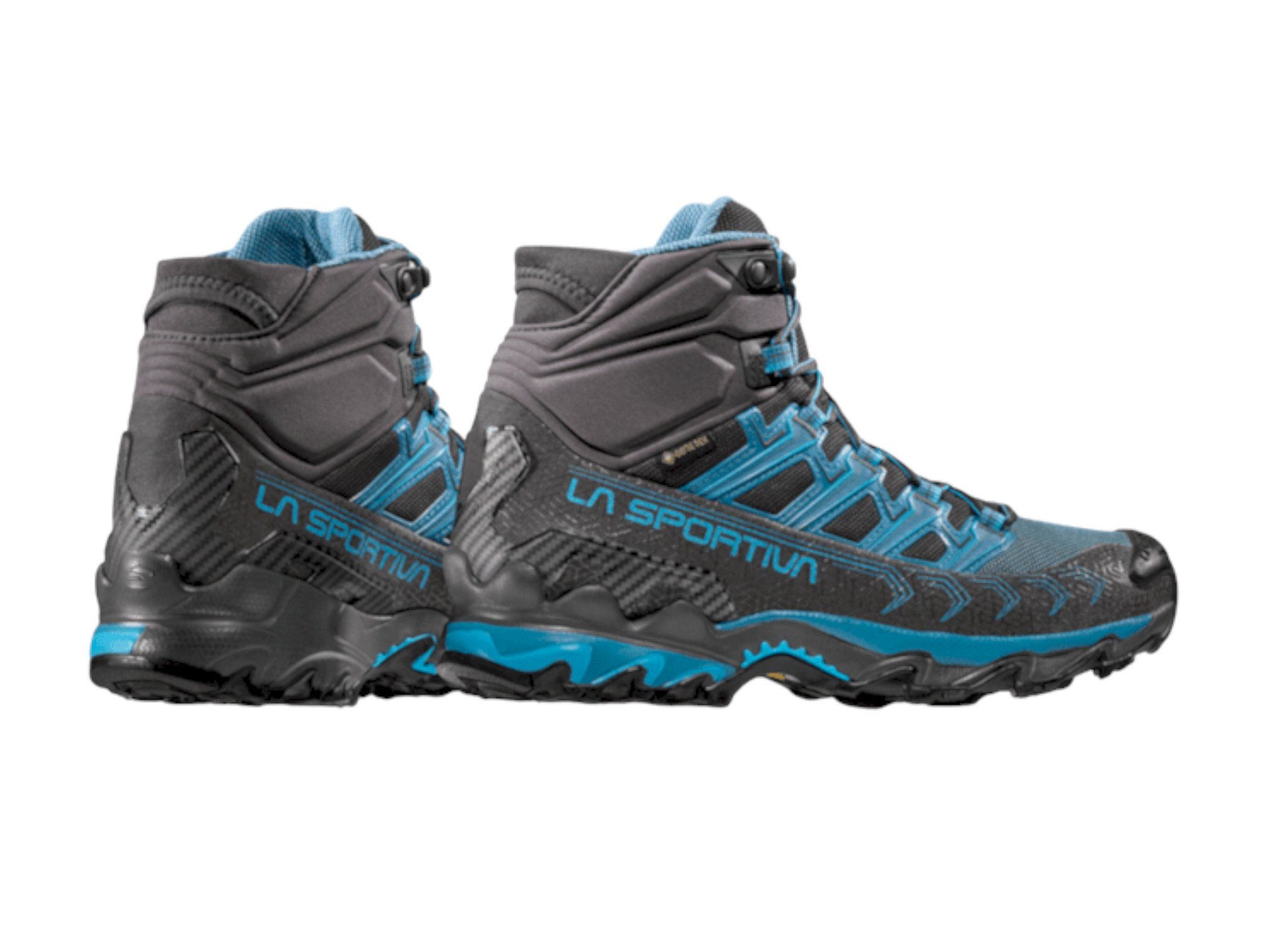La Sportiva Ultra Raptor II Mid GTX (Fast-Hiking, wasserdicht) blau/grau Damen Wanderschuh