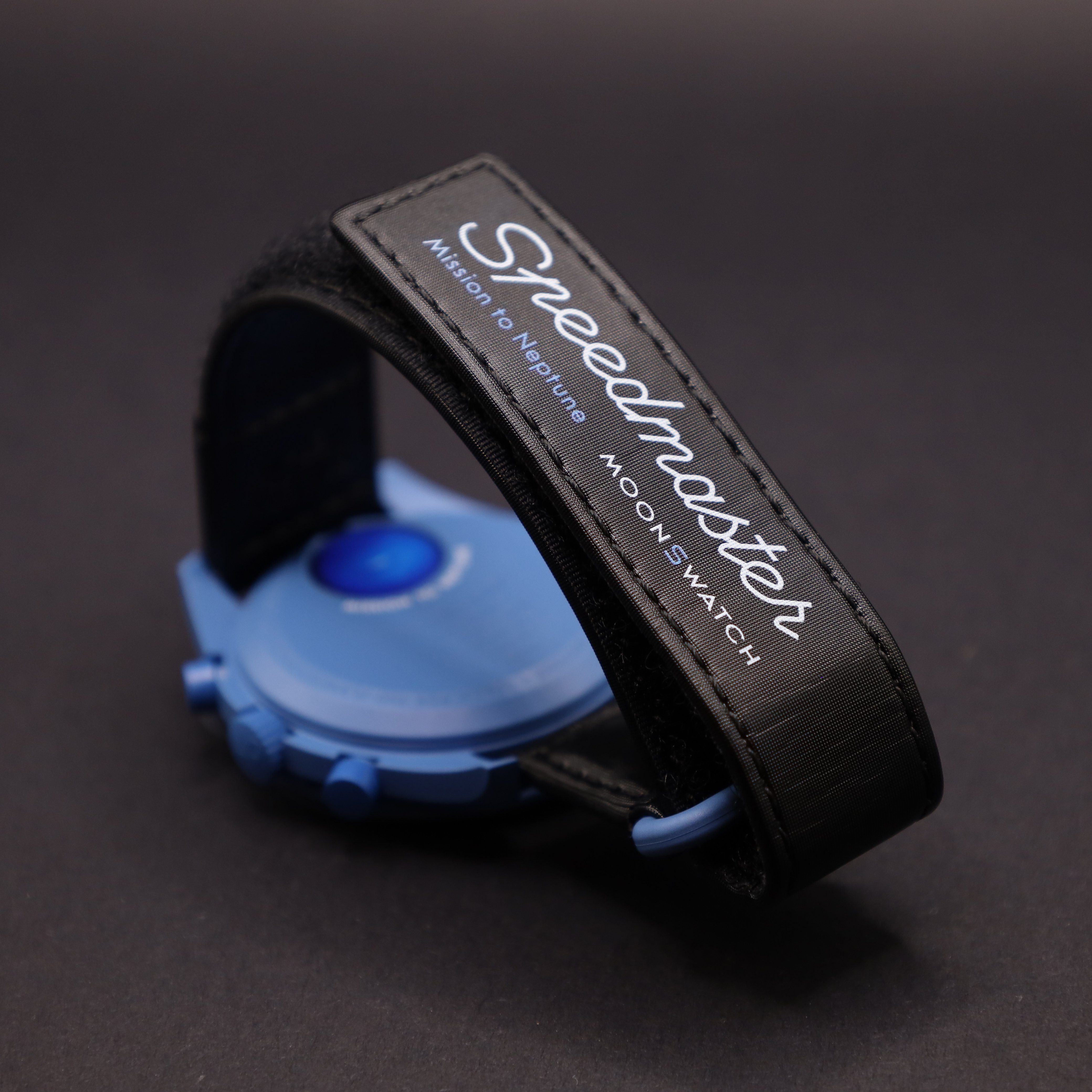 Swatch Chronograph Moonswatch Mission to Neptune Bioceramic SO33N100, (1-tlg)