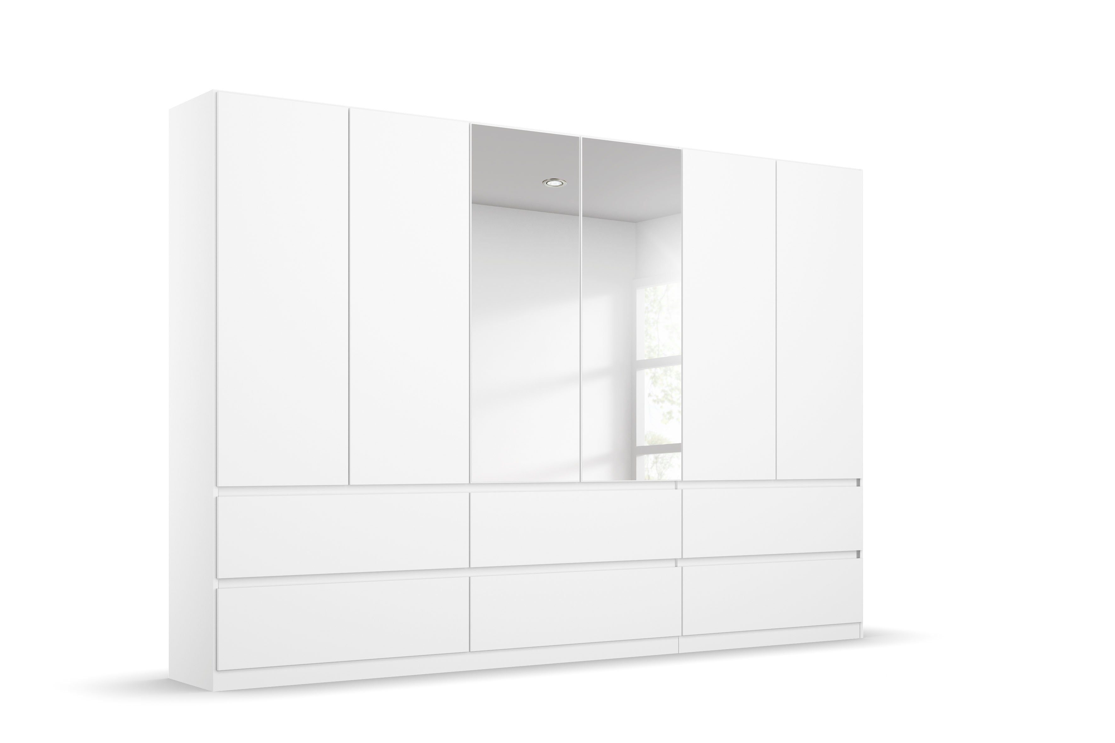 rauch Kleiderschrank Schrank Garderobe Schlafzimmerschrank Ankleide Mietswohnung MADRID (Breiten 226/271 cm Höhe 210 cm, mit und ohne …