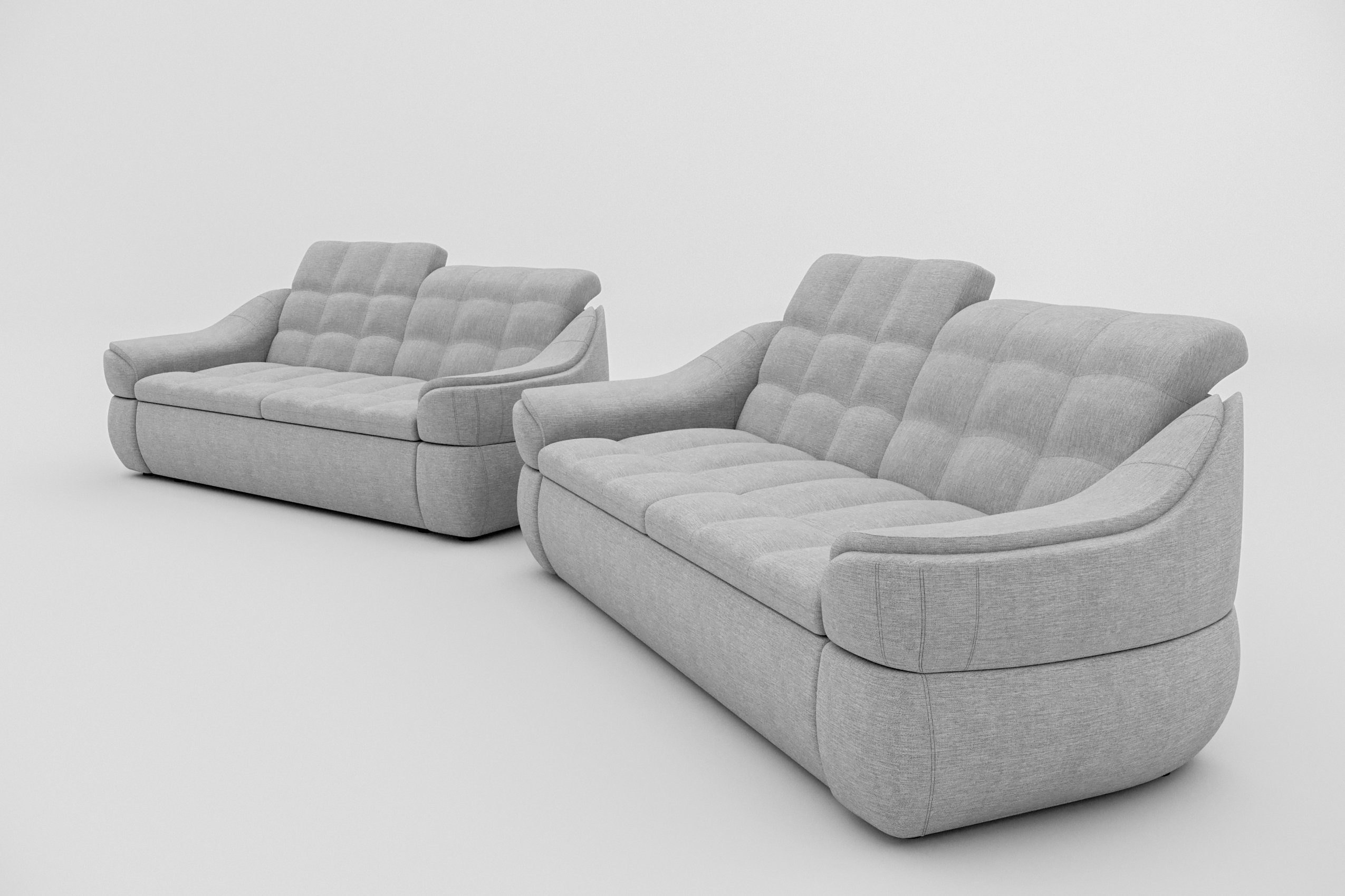 Polstergarnitur 2x2-Sitzer Modern bestehend Design, aus Europa (2-tlg), in Stylefy made Alisa, Sofa, (Set