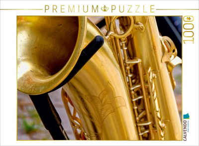 CALVENDO Puzzle CALVENDO Puzzle Saxophon - schön und sexy 1000 Teile Lege-Größe 64 x 48 cm Foto-Puzzle Bild von Peter Roder, 1000 Puzzleteile