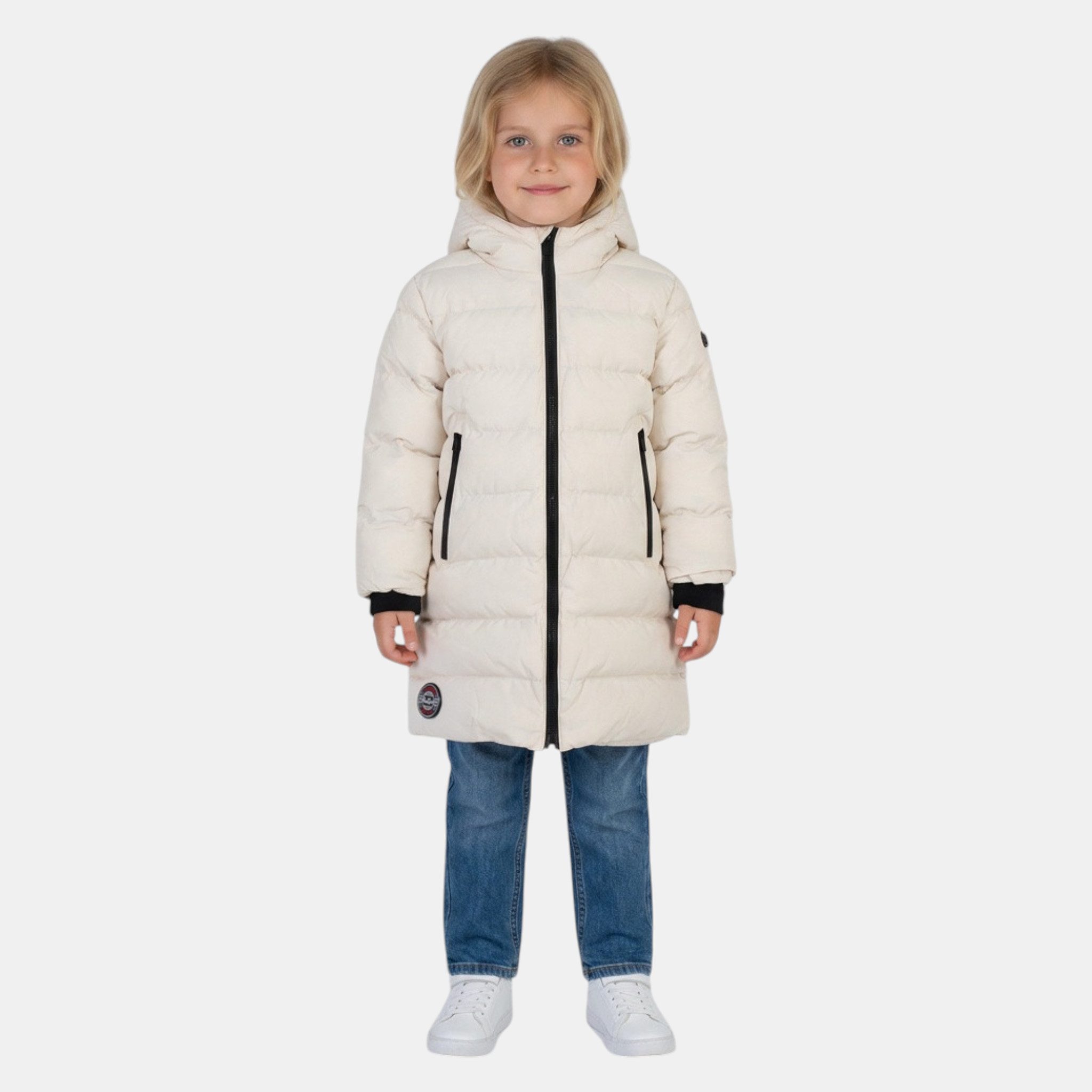 Lee Cooper Parka Mädchen Parka lang Winterjacke Jacke 4–14 Jahre mit Kapuze Kinderjacke Mädchen Mantel knielang Jacke