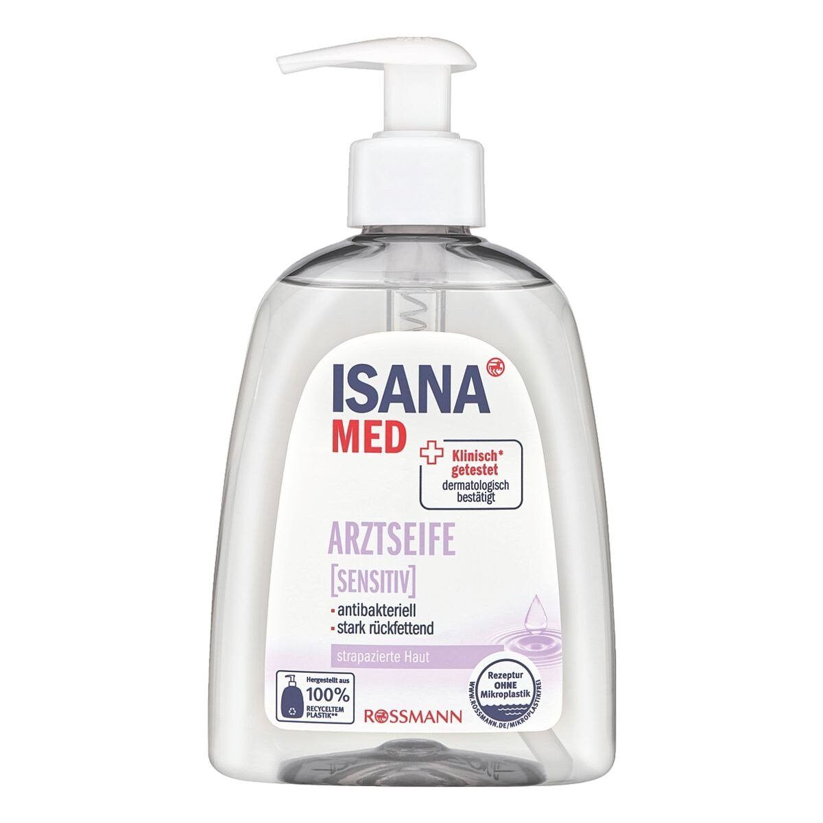 ISANA Flüssigseife Arztseife sensitiv, antibakteriell und stark rückfettend, 300 ml