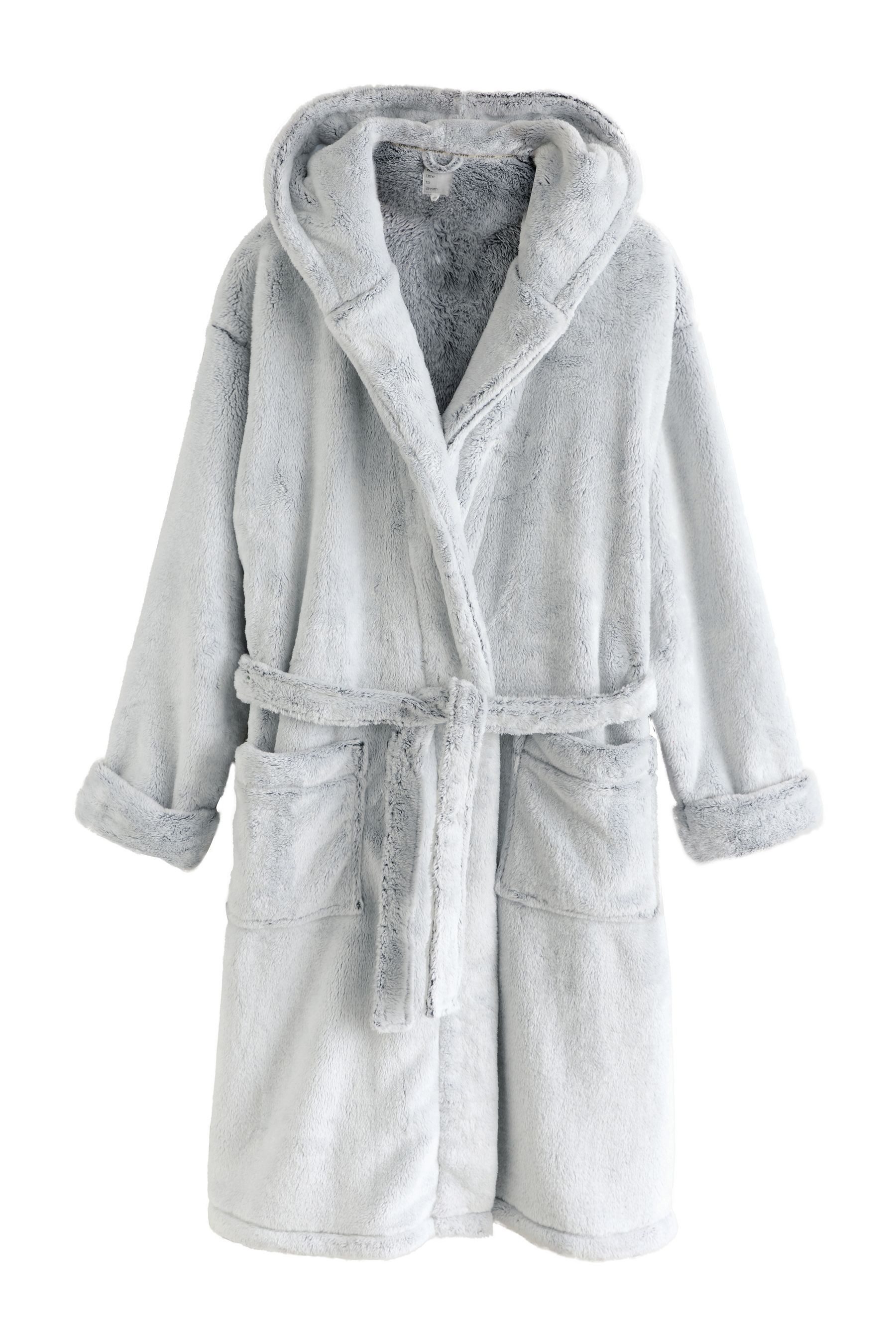 Next Damenbademantel Morgenmantel, Schnee, Polyester (recycelt), Polyester günstig online kaufen