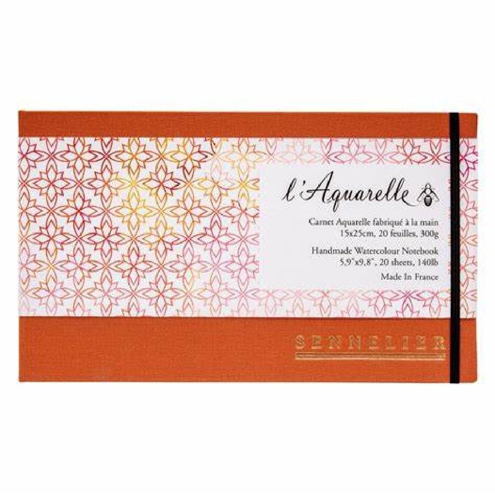 SENNELIER Aquarellpapier l'Aquarelle Aquarellpapier Buch 15x25cm, 300g/m², 20 Blatt, matt