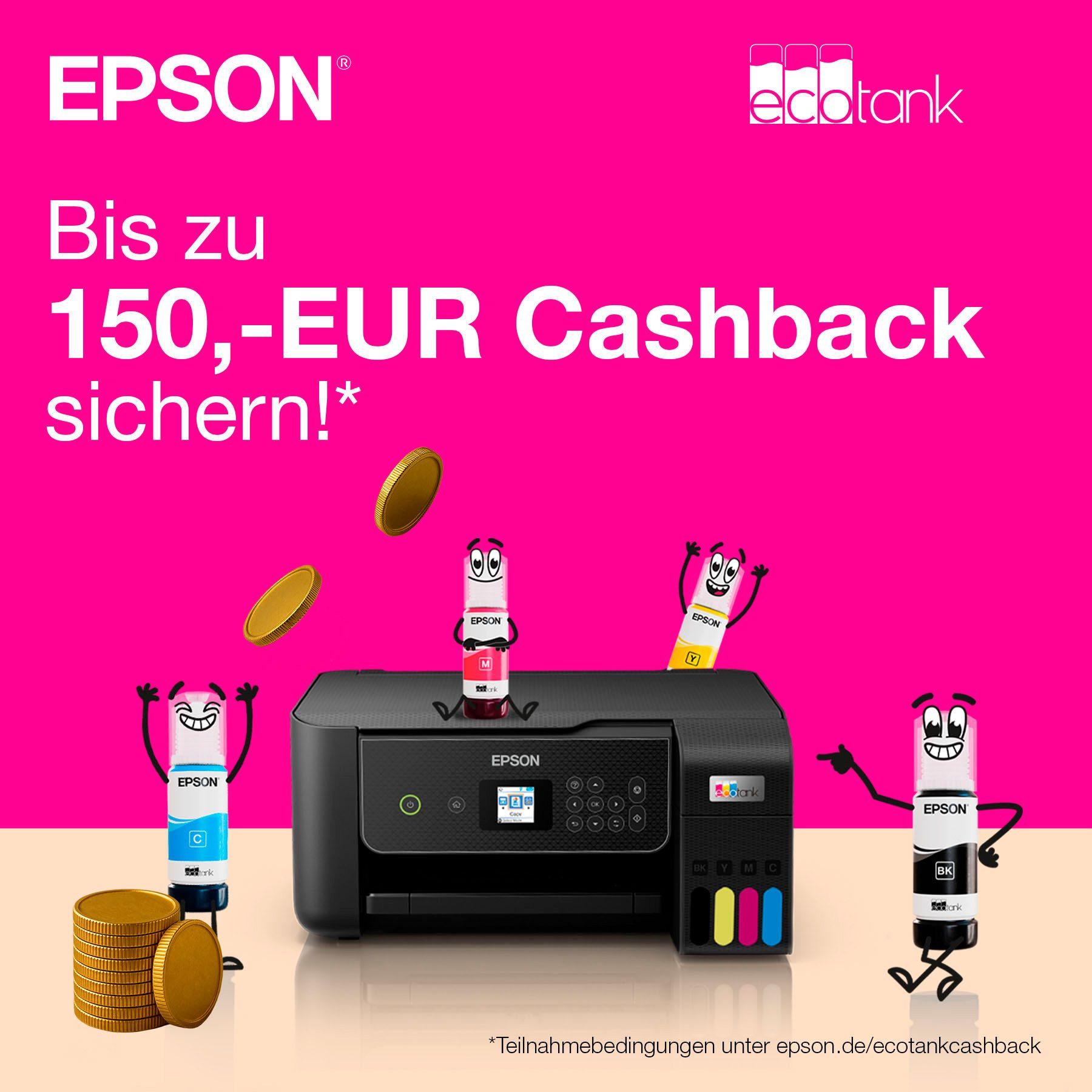 Epson EcoTank ET-5170 Tintenstrahldrucker, (LAN (Ethernet), WLAN (Wi-Fi)
