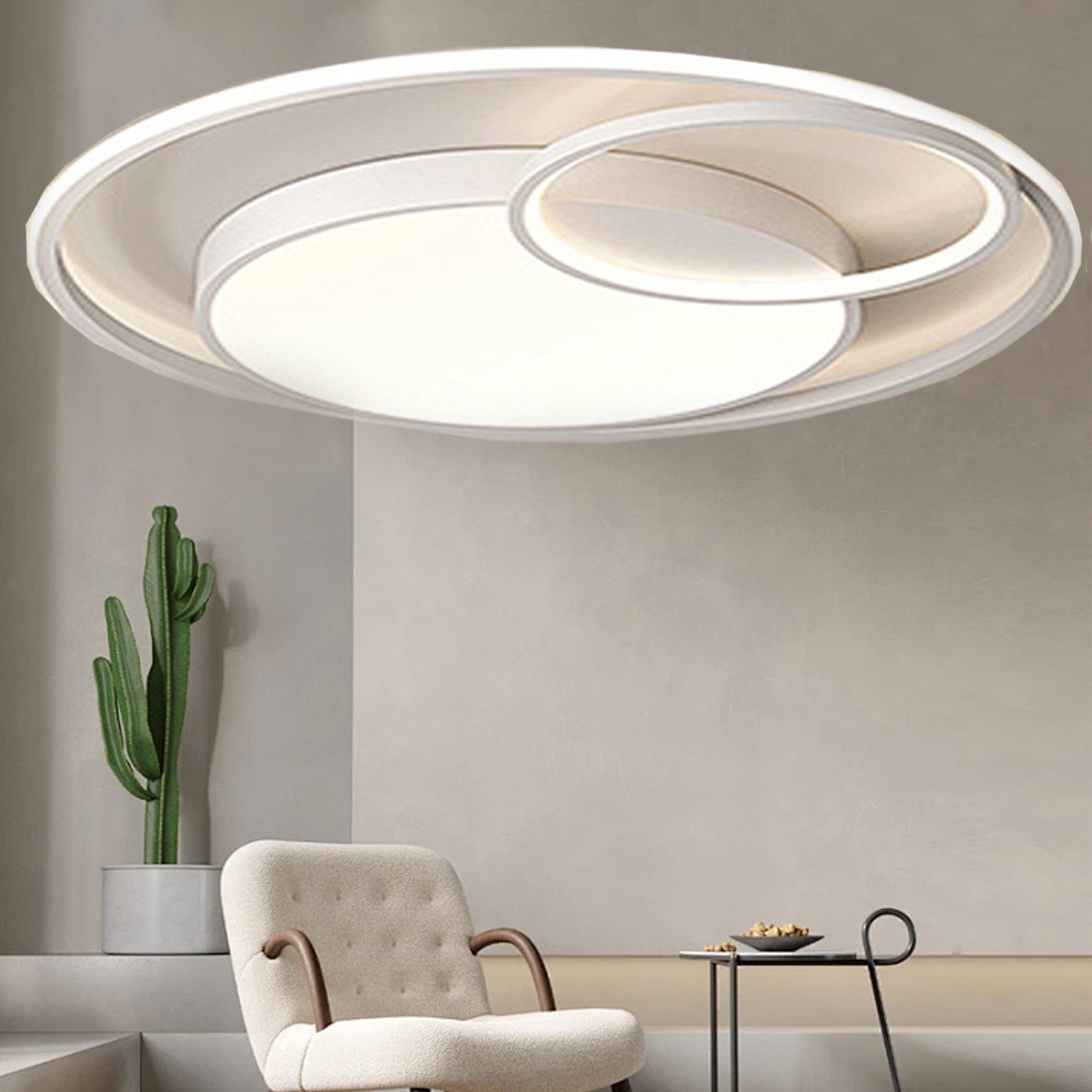 ibettertec Deckenleuchten LED Deckenlampe Ø40cm,Dimmbar mit Fernbedienung L günstig online kaufen