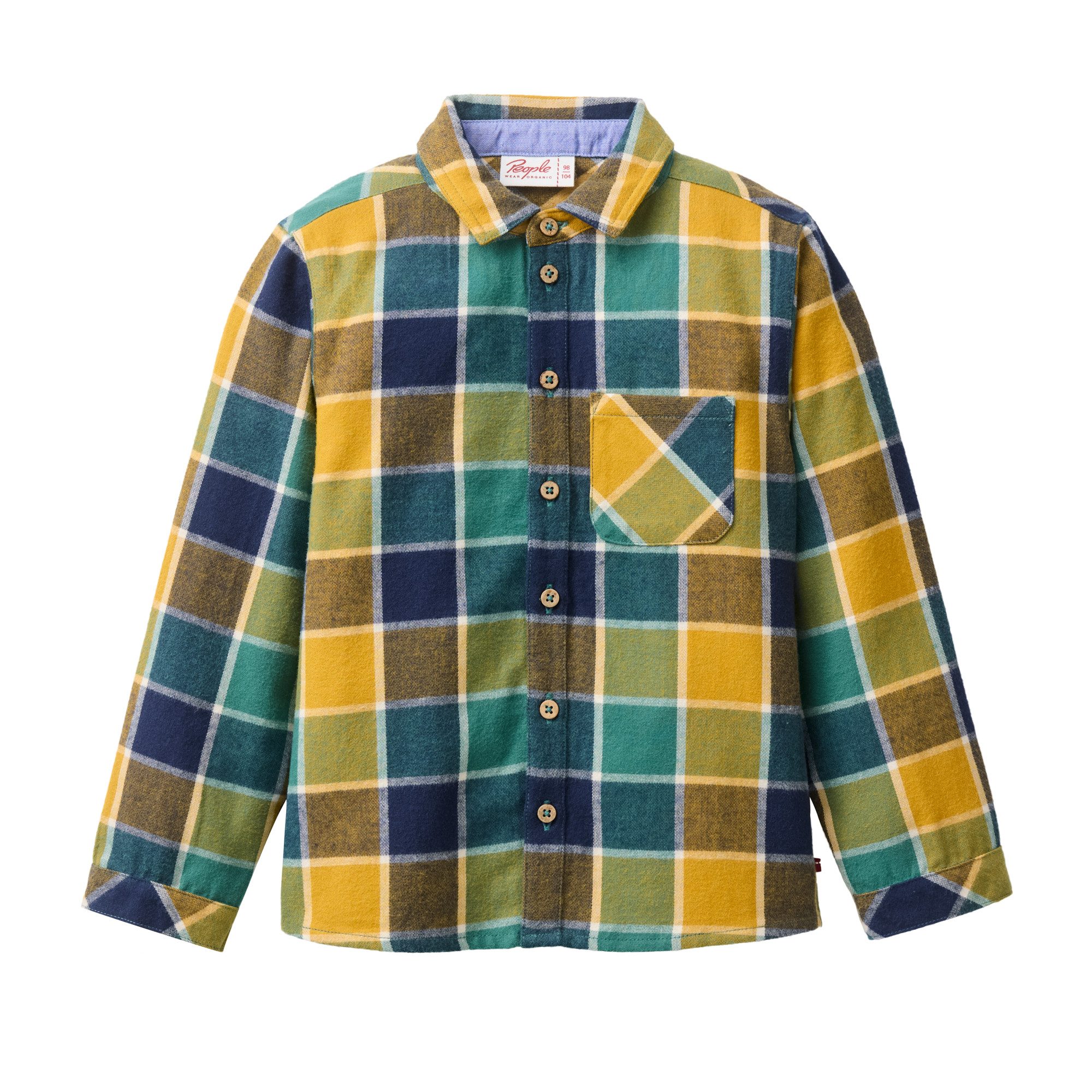 People Wear Organic Flanellhemd, bunt kariert, günstig online kaufen