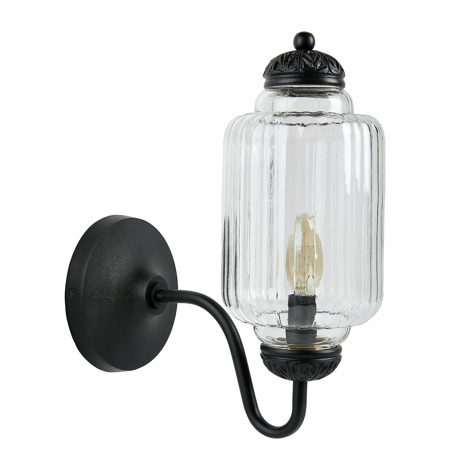 Mirabeau Wandleuchte Wandlampe Yovarin antikschwarz günstig online kaufen
