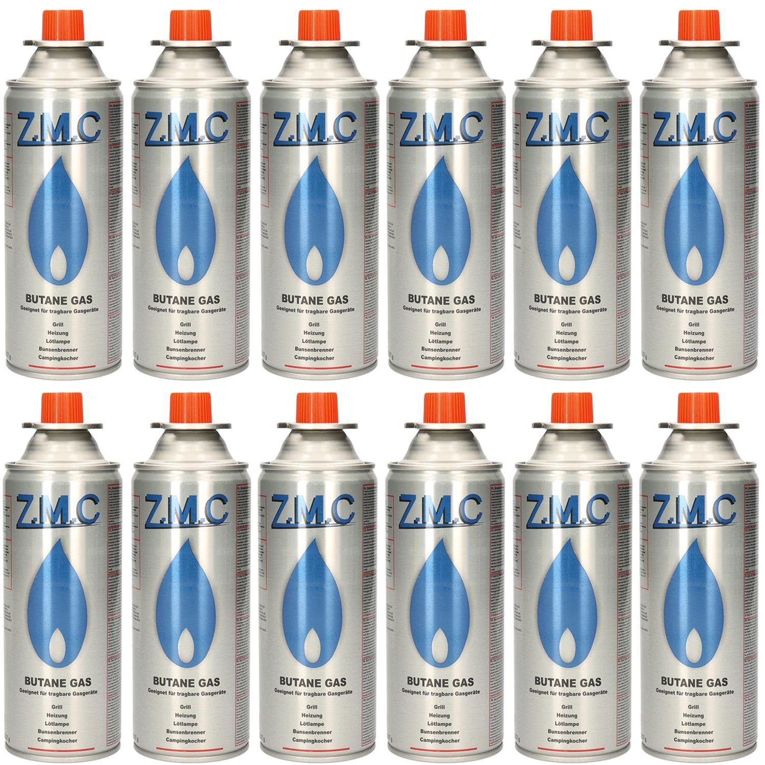 ZMC Gaskartusche 12x Butan Gas Kartusche 227g Butangas Bajonett-Anschluss, günstig online kaufen