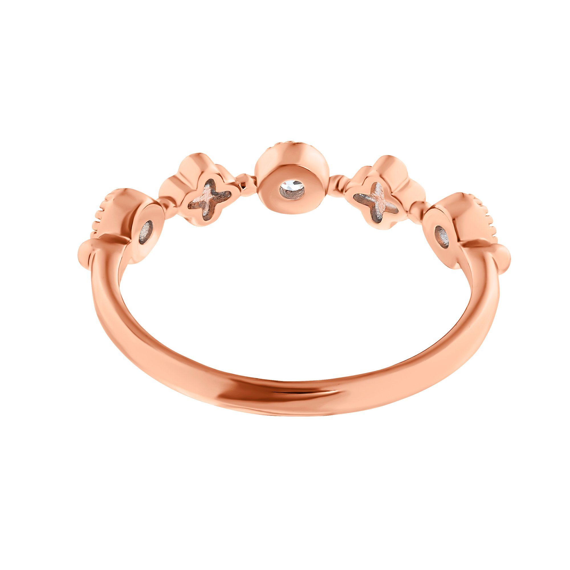 Geschenkverpackung), Frauen (Ring, für goldfarben inkl. Adria Fingerring Damenring 1-tlg., Heideman rose