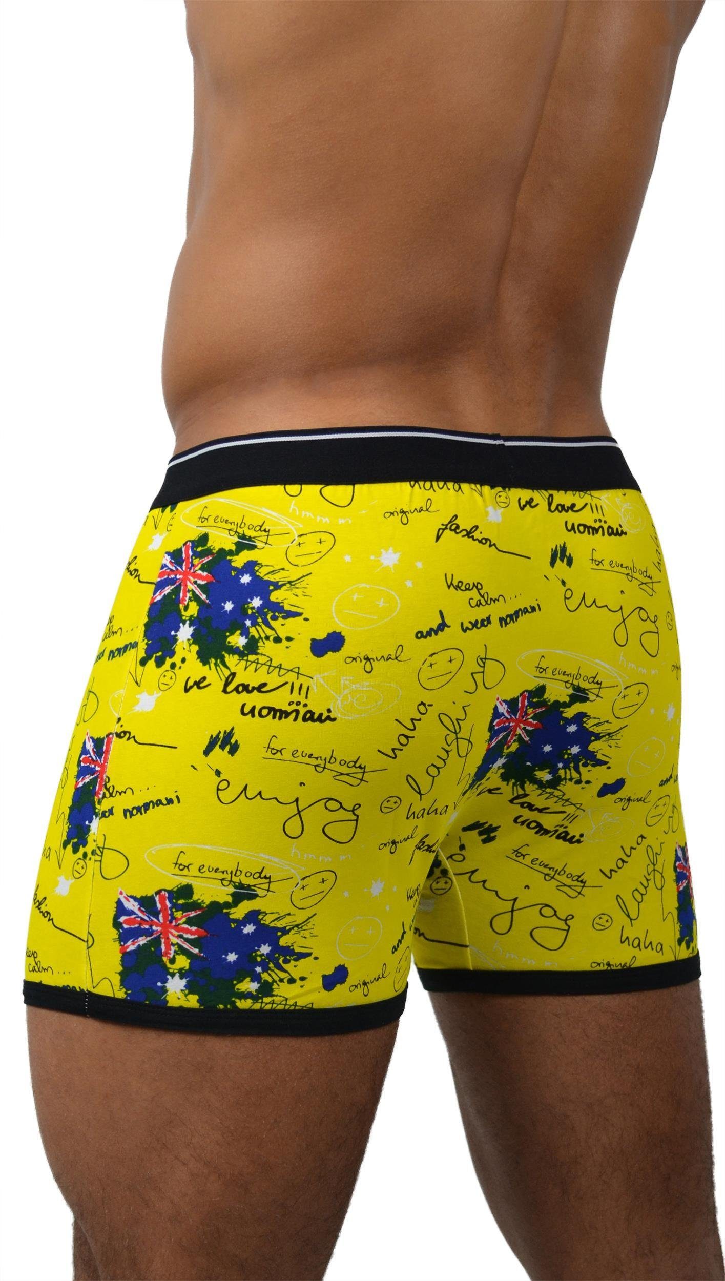 normani Retro Boxer 6 Stück Retro Boxershorts aus Baumwolle Unterhose aus atmungsaktiver Baumwolle – Bild 4 von 4