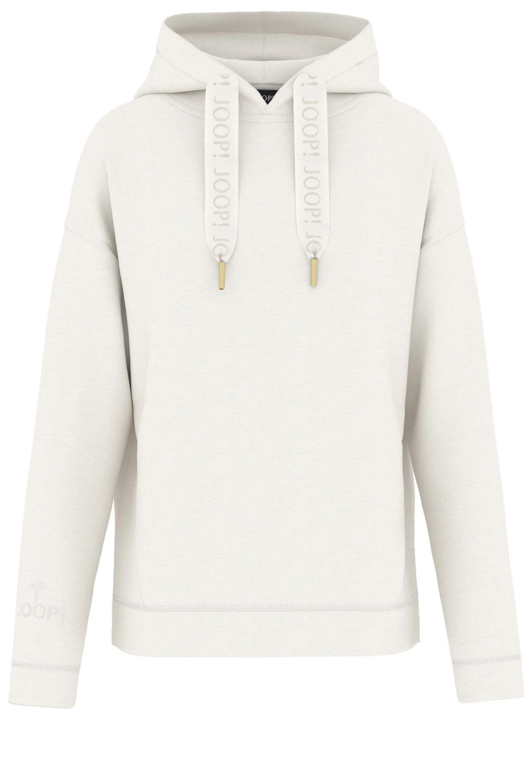 Hoodie mit tonigen Logo-Details