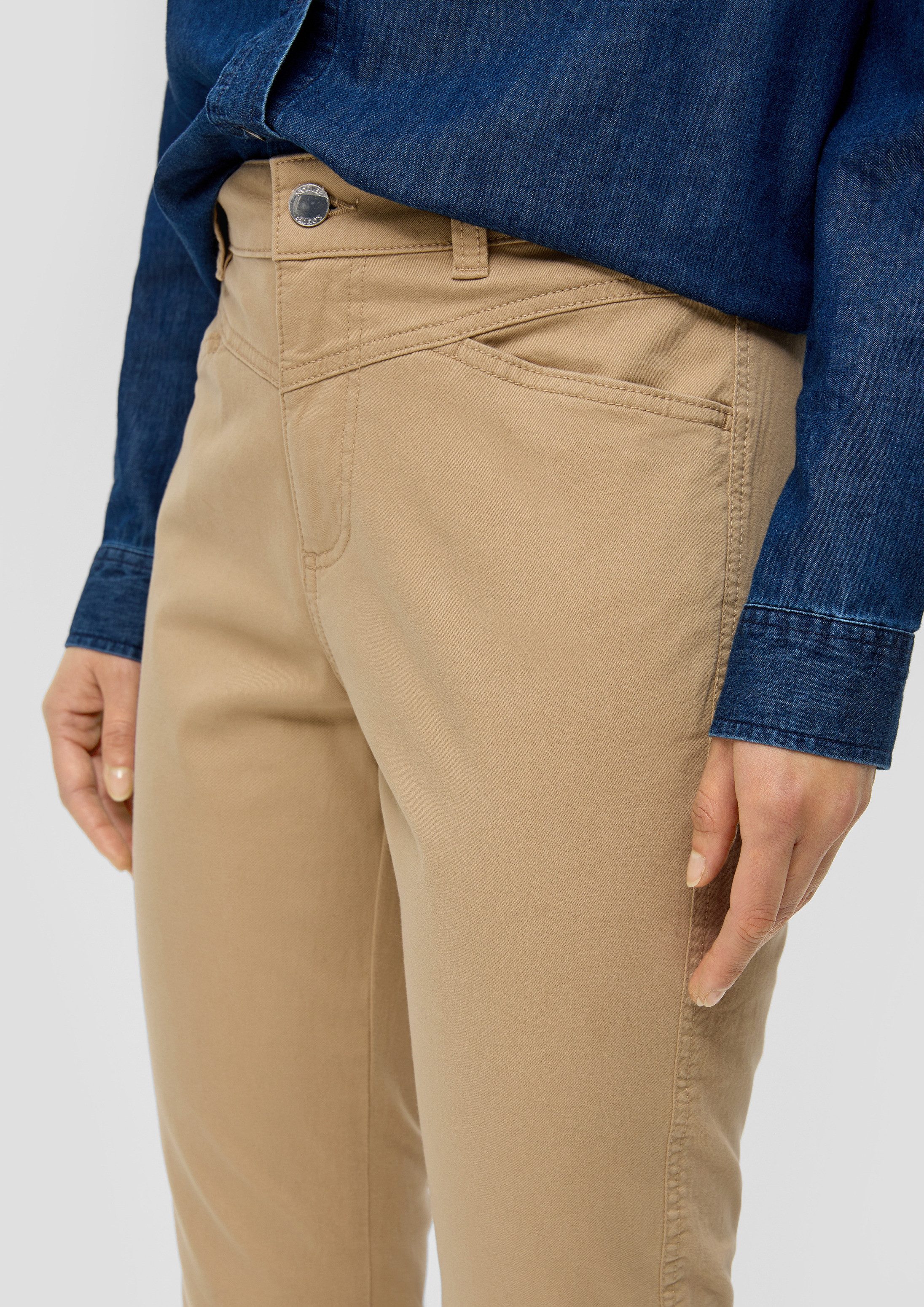 s.Oliver Chinos Hose Slim: Hose aus Baumwollstretch